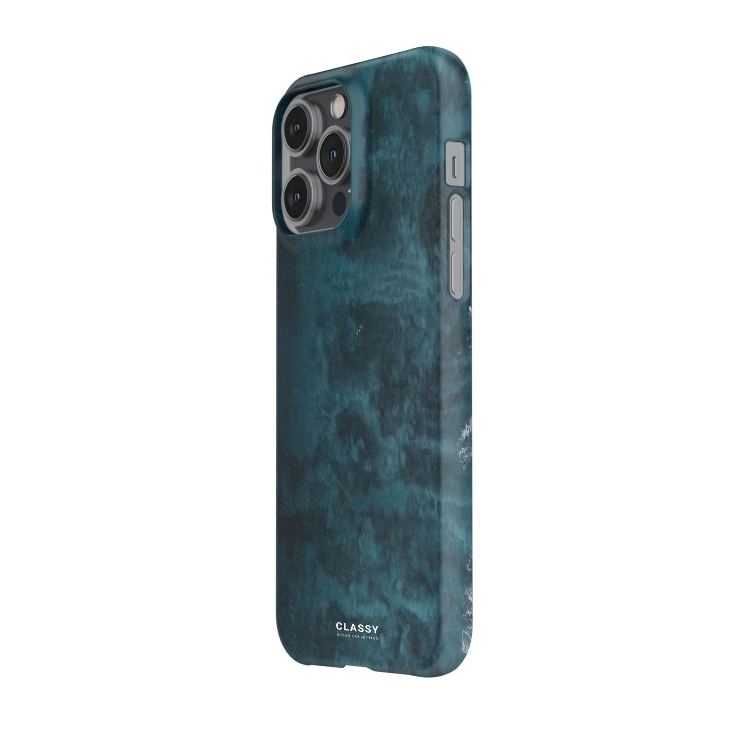 Navy Ocean Snap Case side