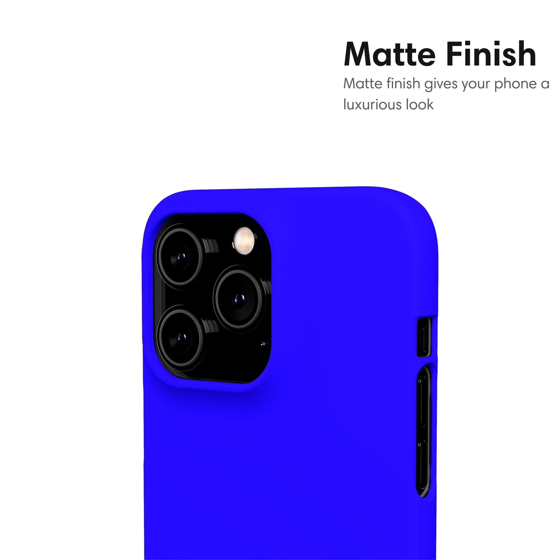 Neon Navy Blue Snap Case matte