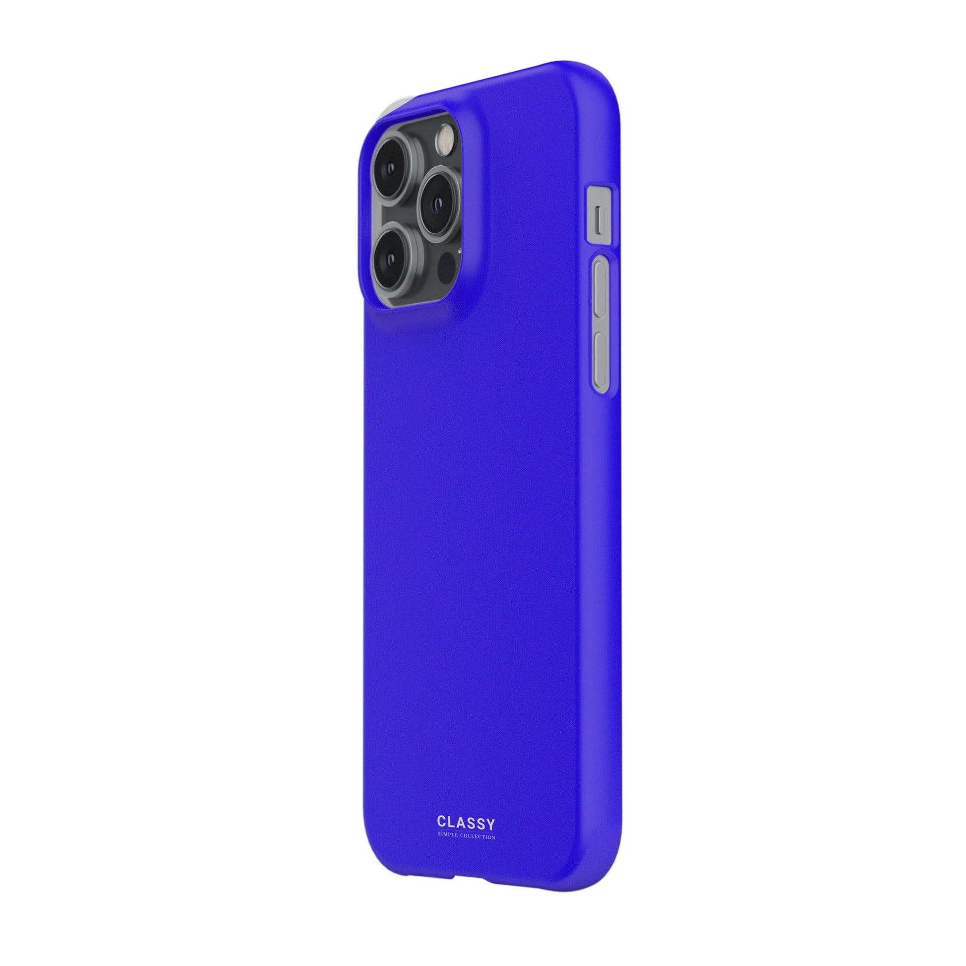 Neon Navy Blue Snap Case side