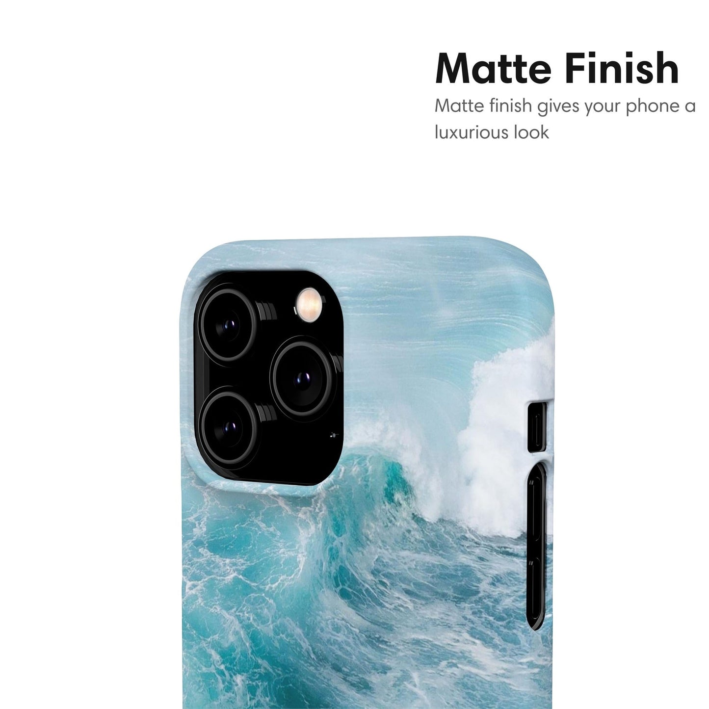 Ocean Waves Snap Case matte