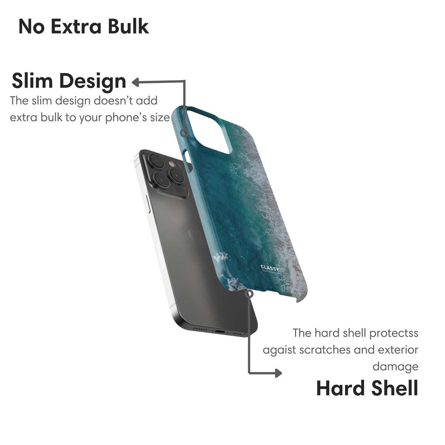 Ombre Ocean Snap Case layers