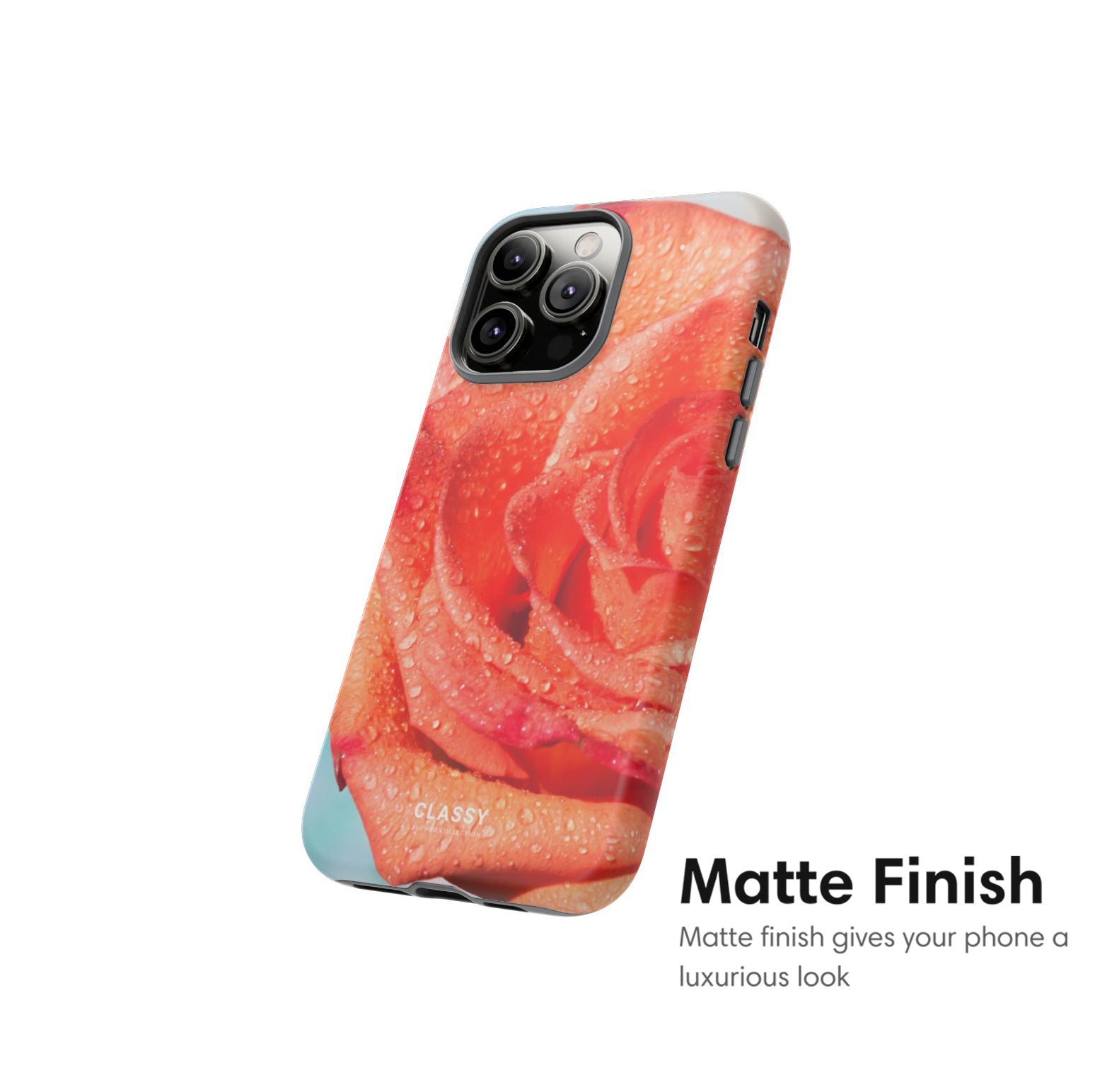 Orange and Blue Flower Tough Case matte