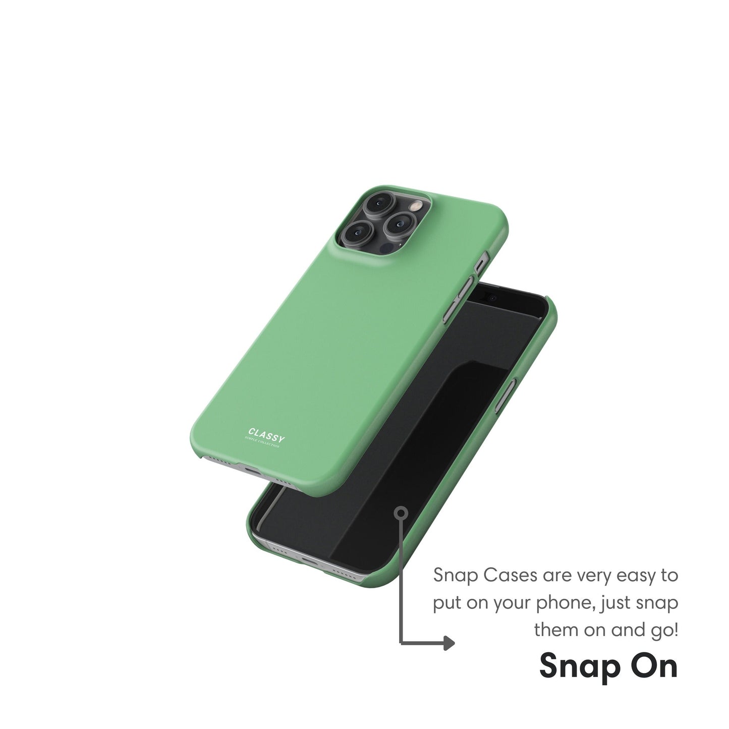 Pastel Green Snap Case snap on