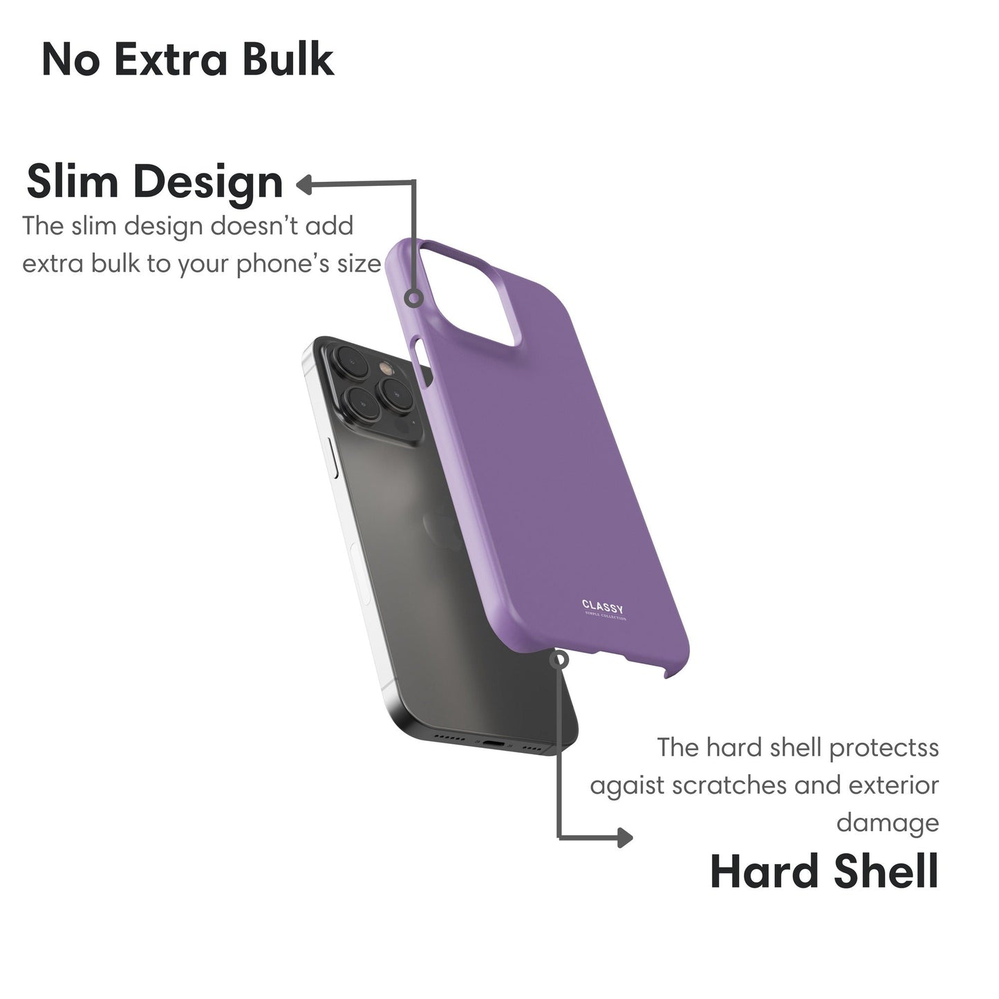 Pastel Purple Snap Case layers