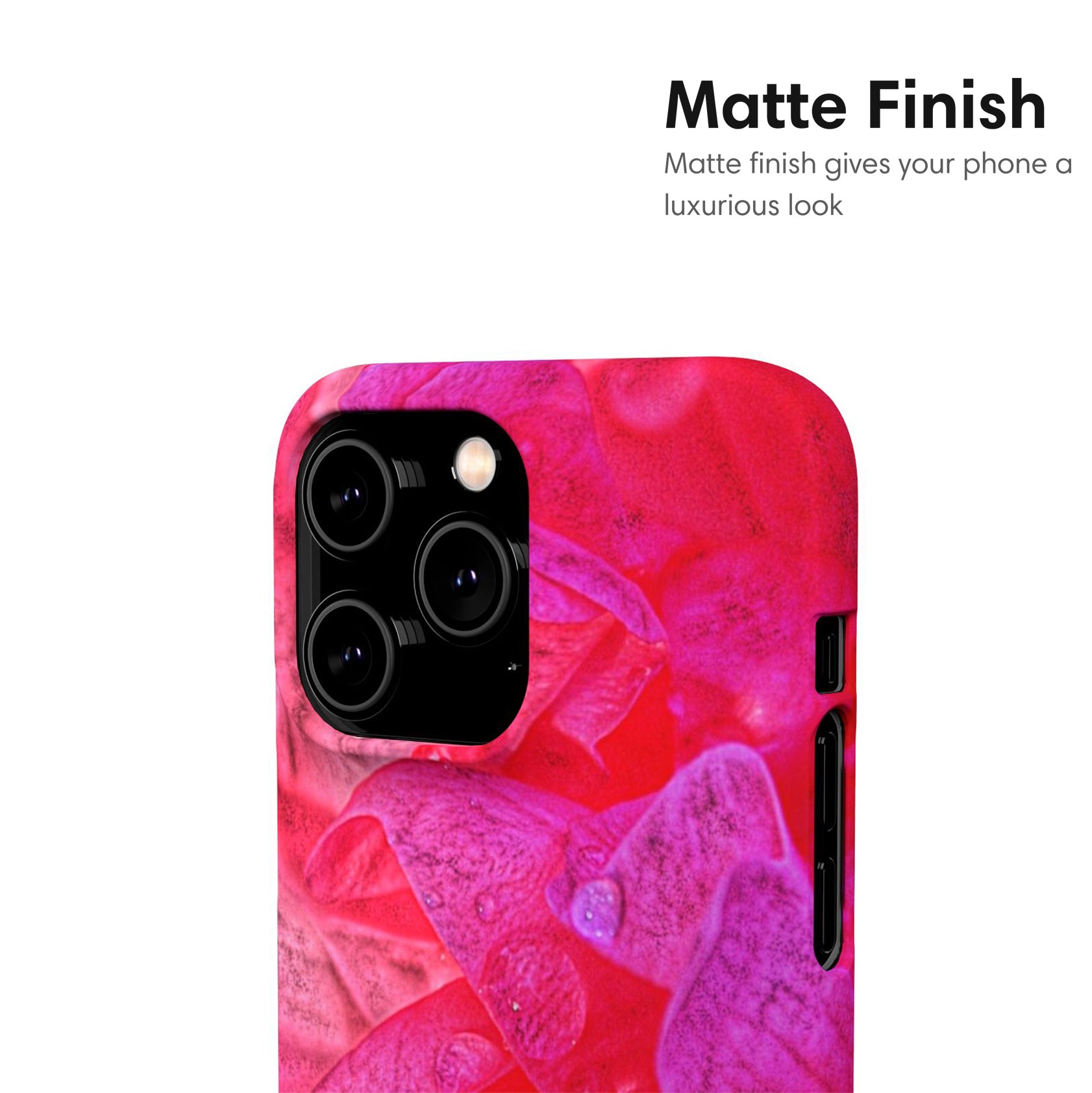 Pink Art Flower Snap Case matte