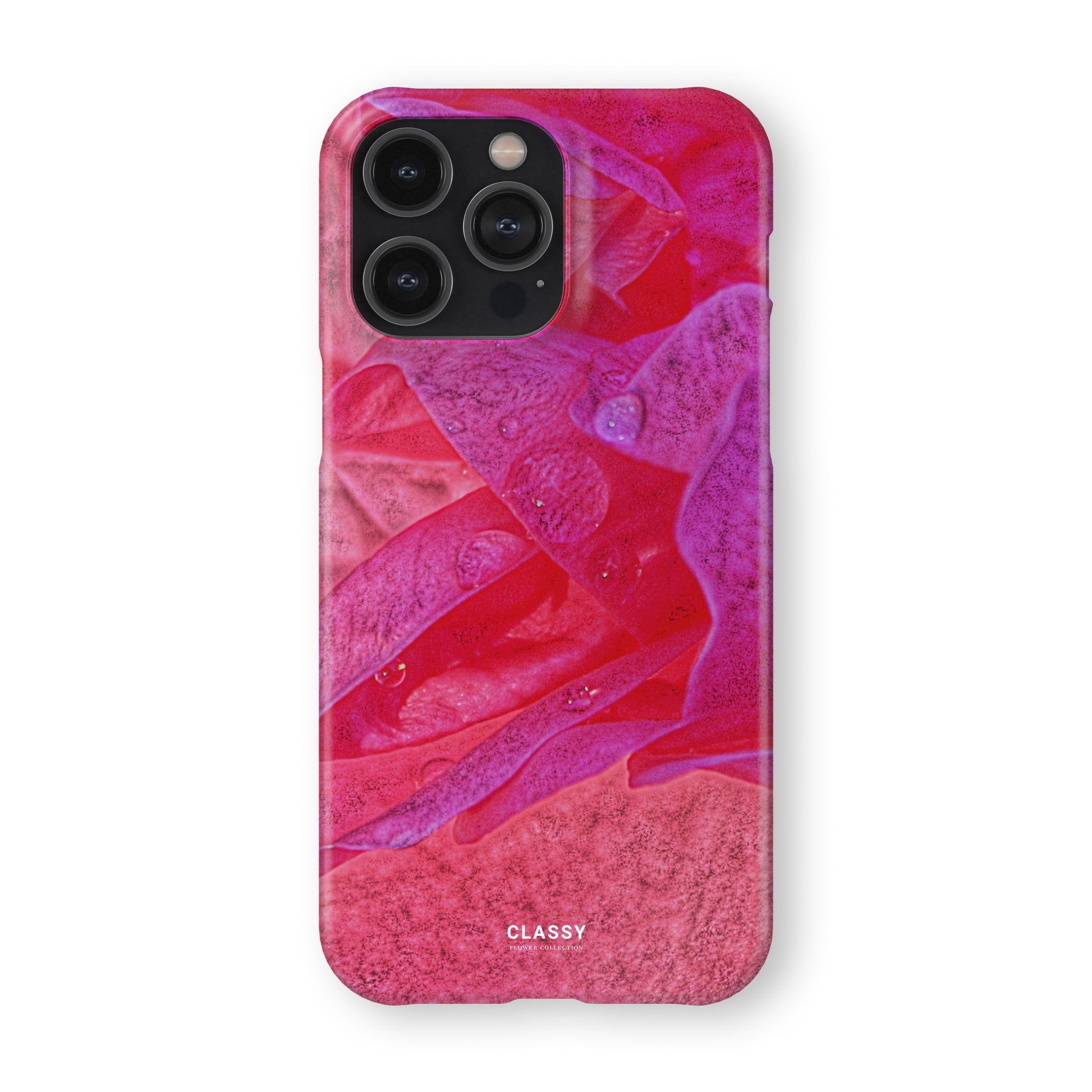 Pink Art Flower Snap Case front