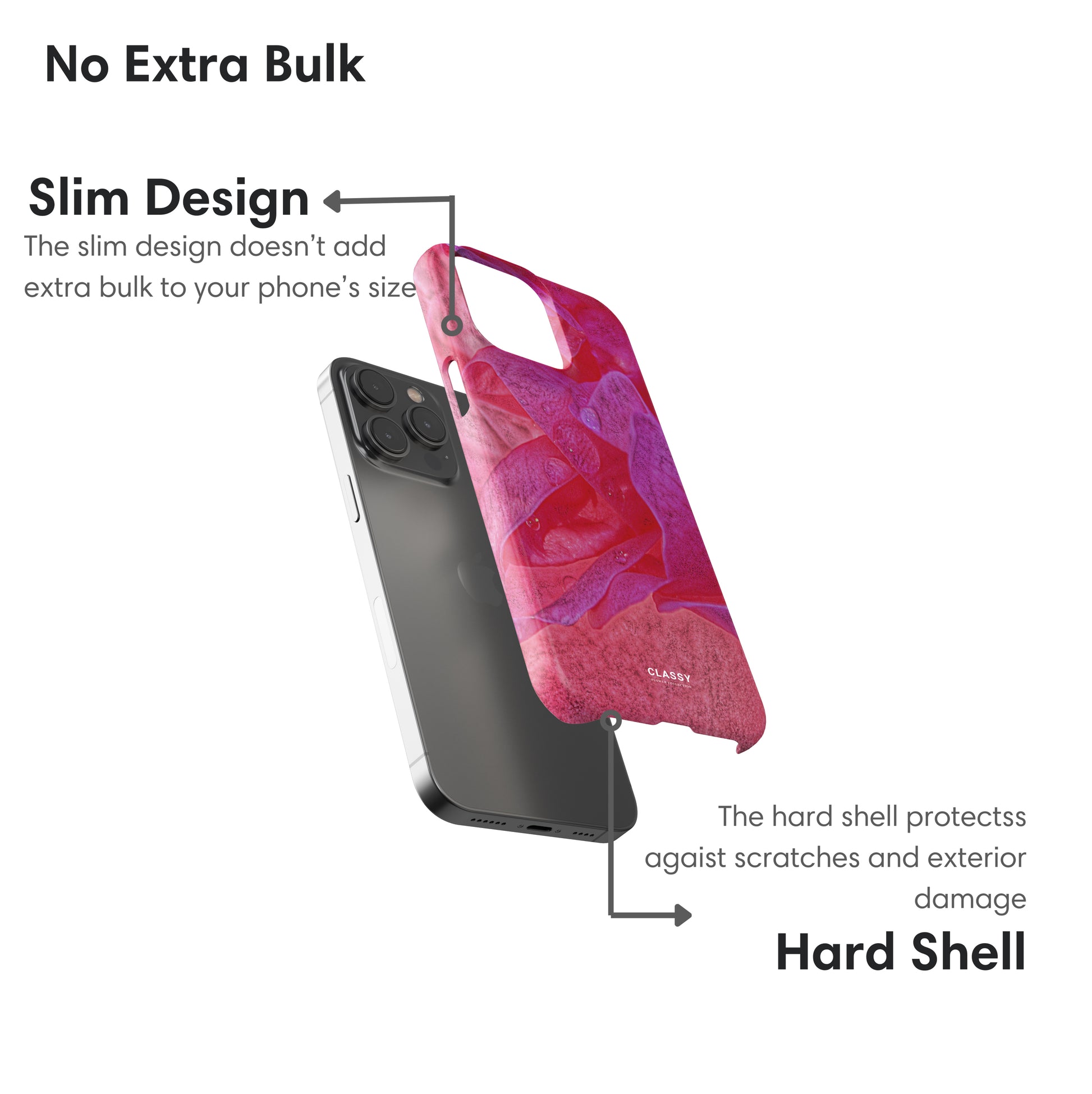 Pink Art Flower Snap Case layers