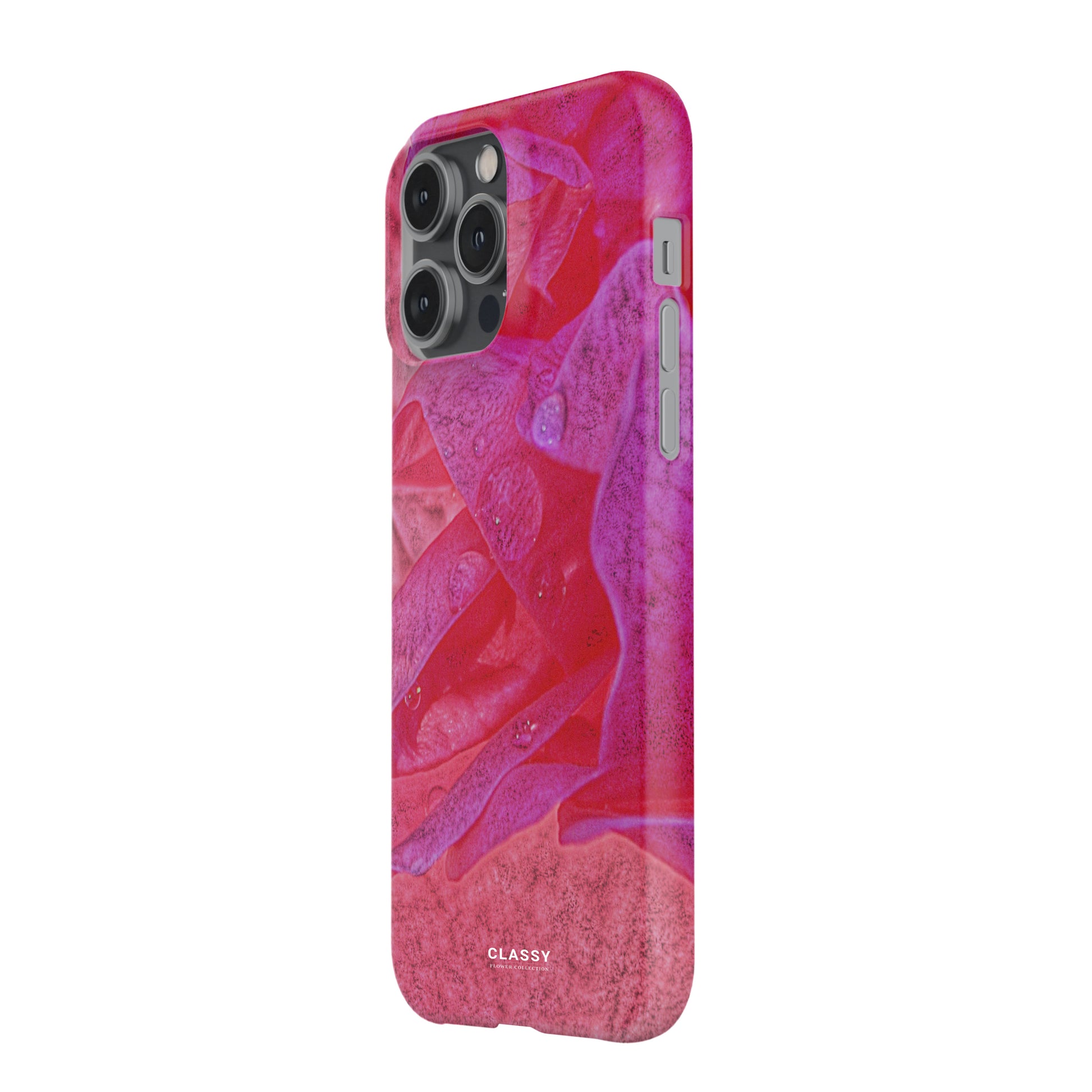 Pink Art Flower Snap Case side