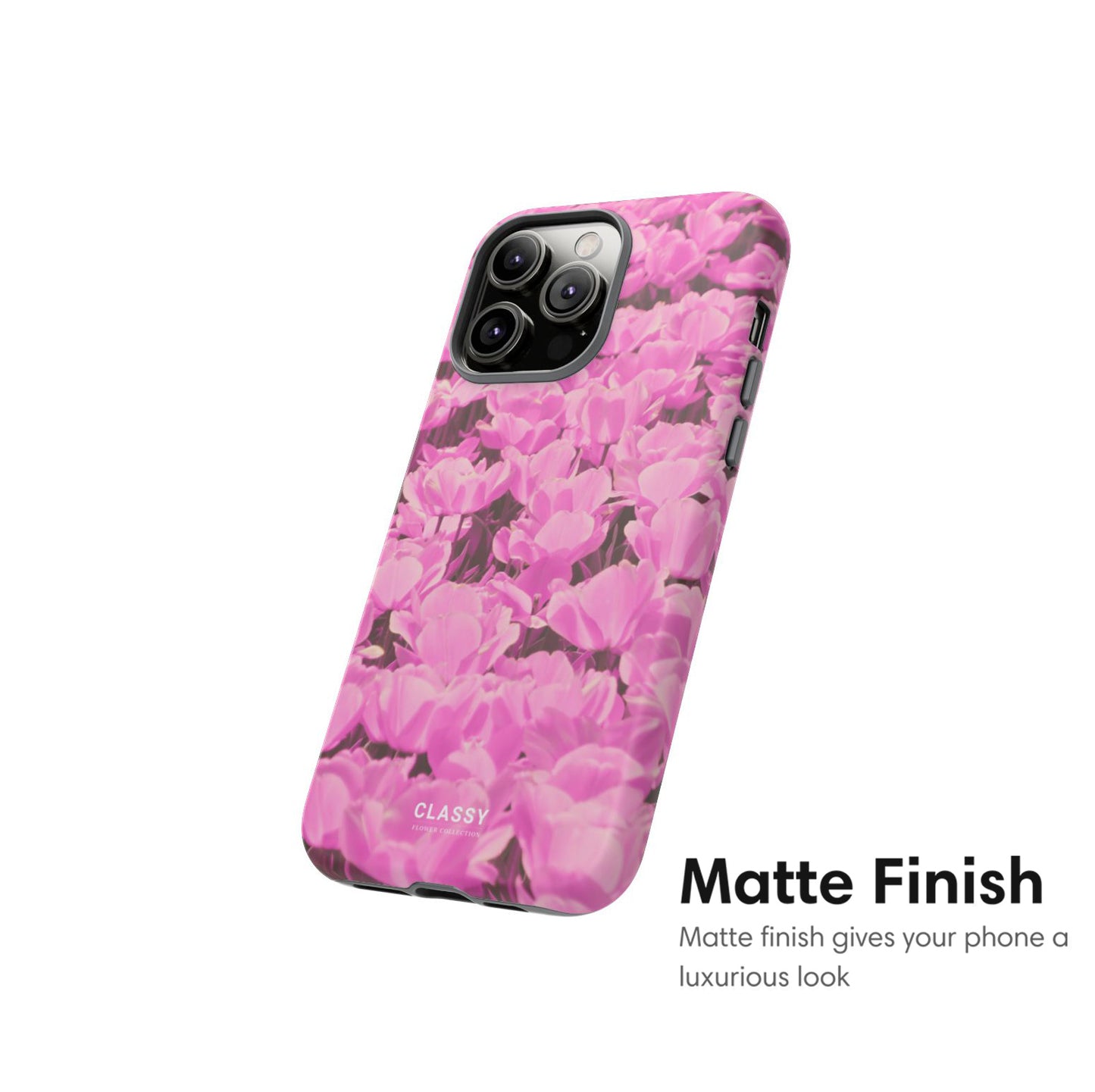 Pink Flower Art Tough Case matte