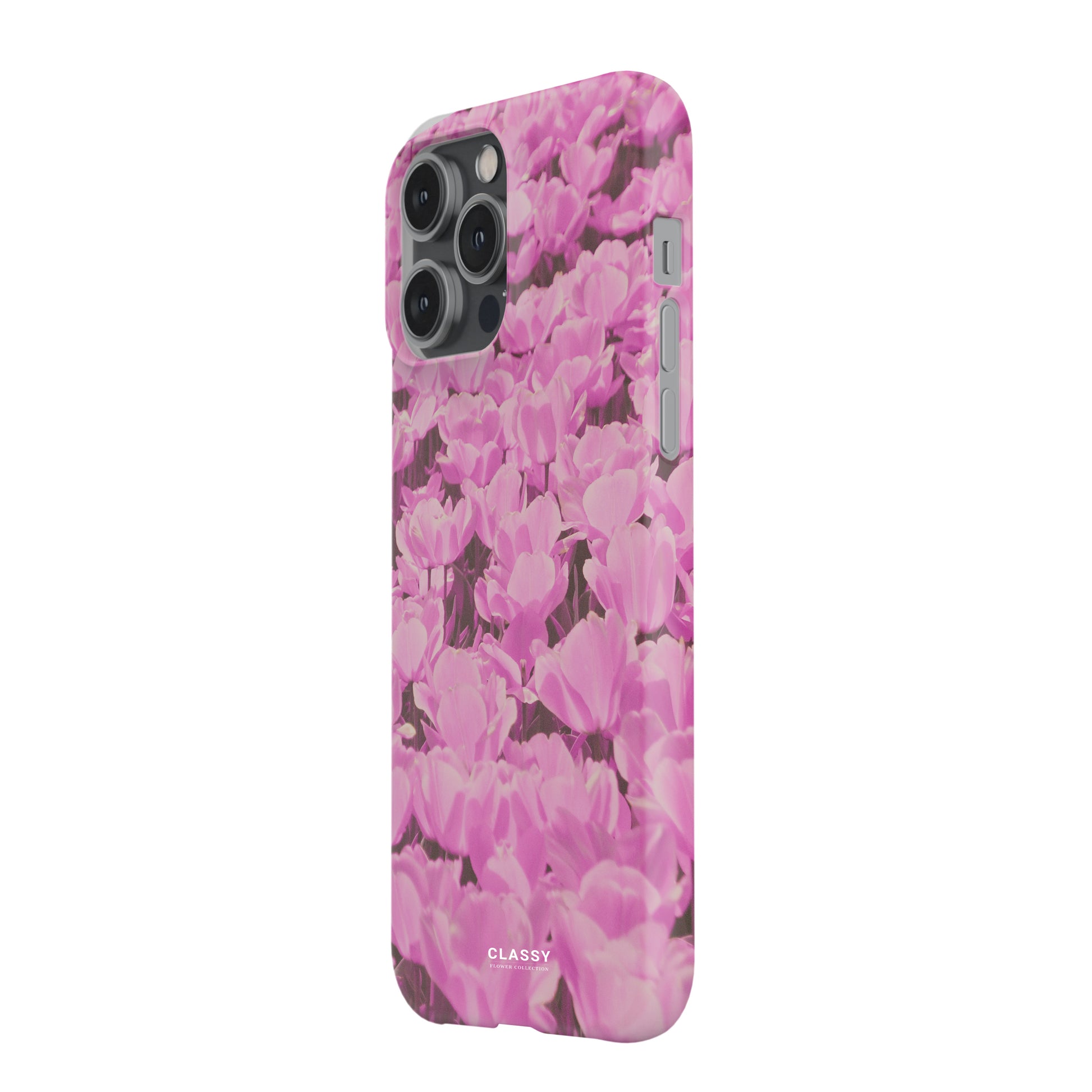 Pink Flower Painting Snap Case side