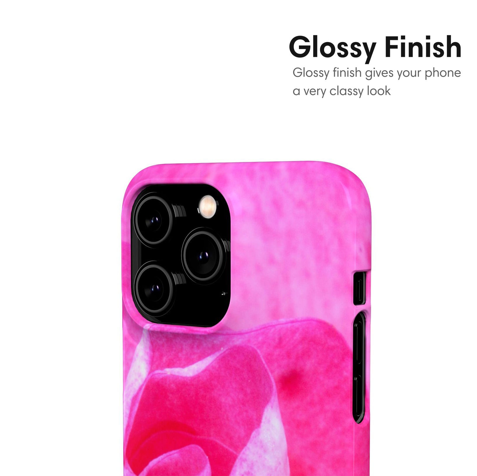 Pink Flower Snap Case glossy