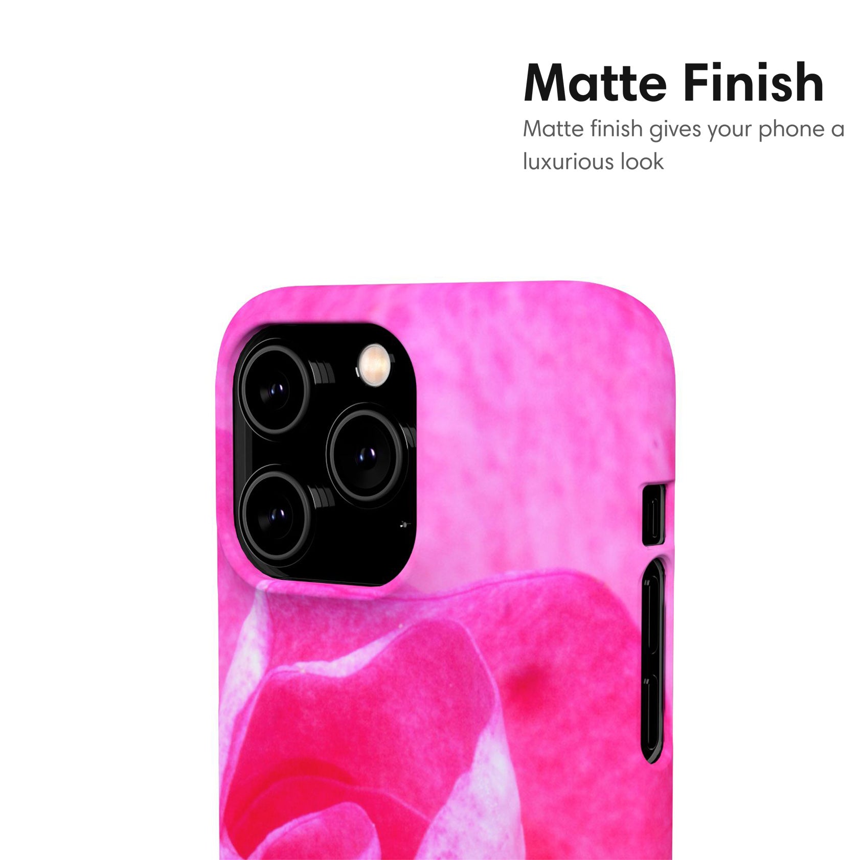 Pink Flower Snap Case matte