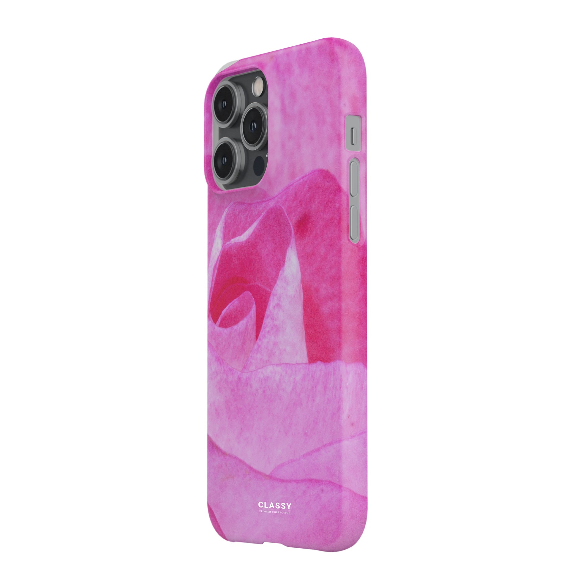 Pink Flower Snap Case side