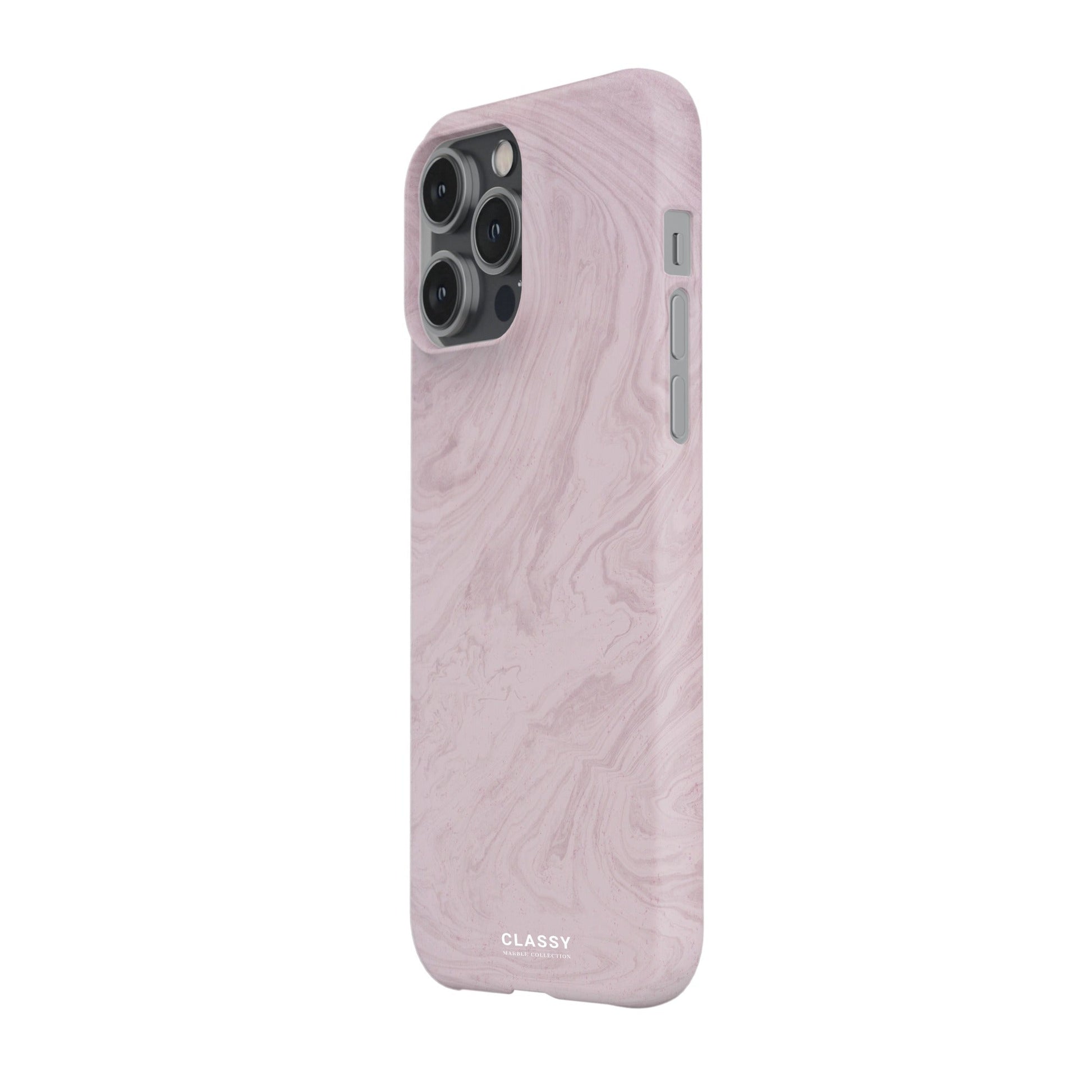 Pink Marble Snap Case side
