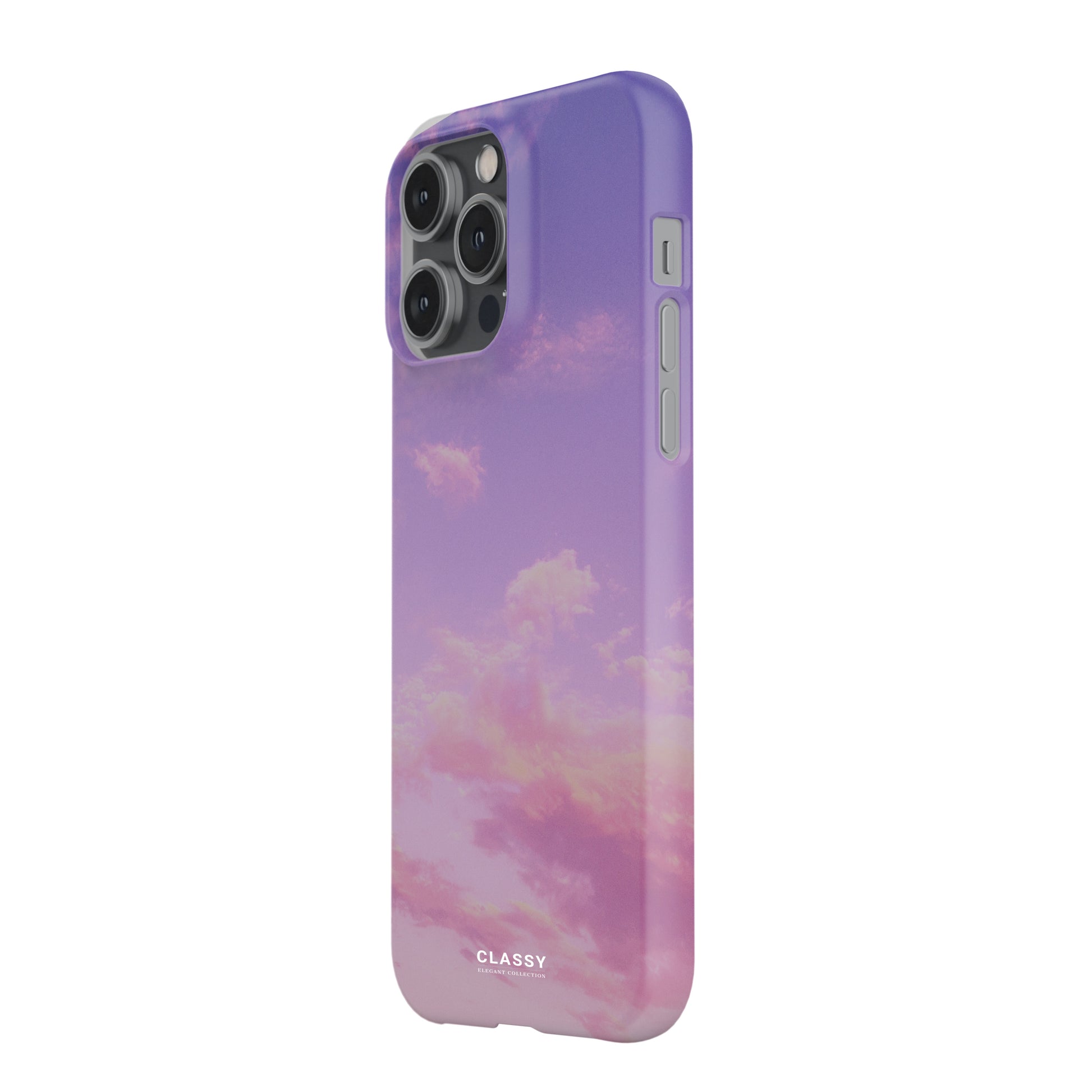 Pink Sunset Clouds Snap Case side