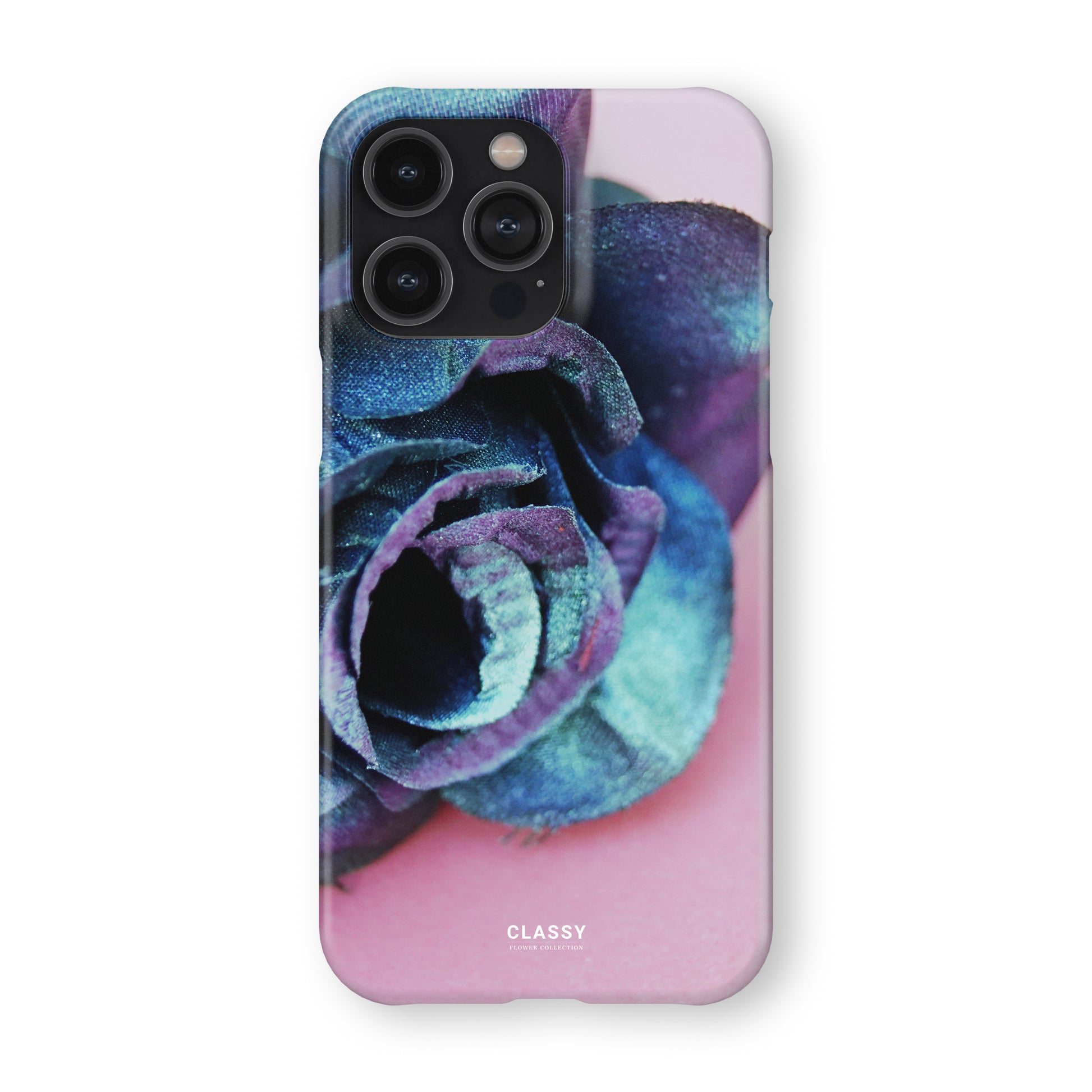 Pink and Blue Flowers Snap Case front