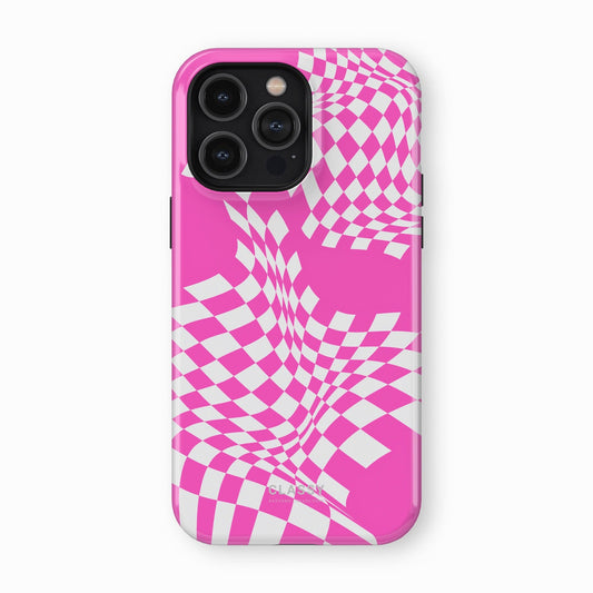 Pink and White Tough Case front