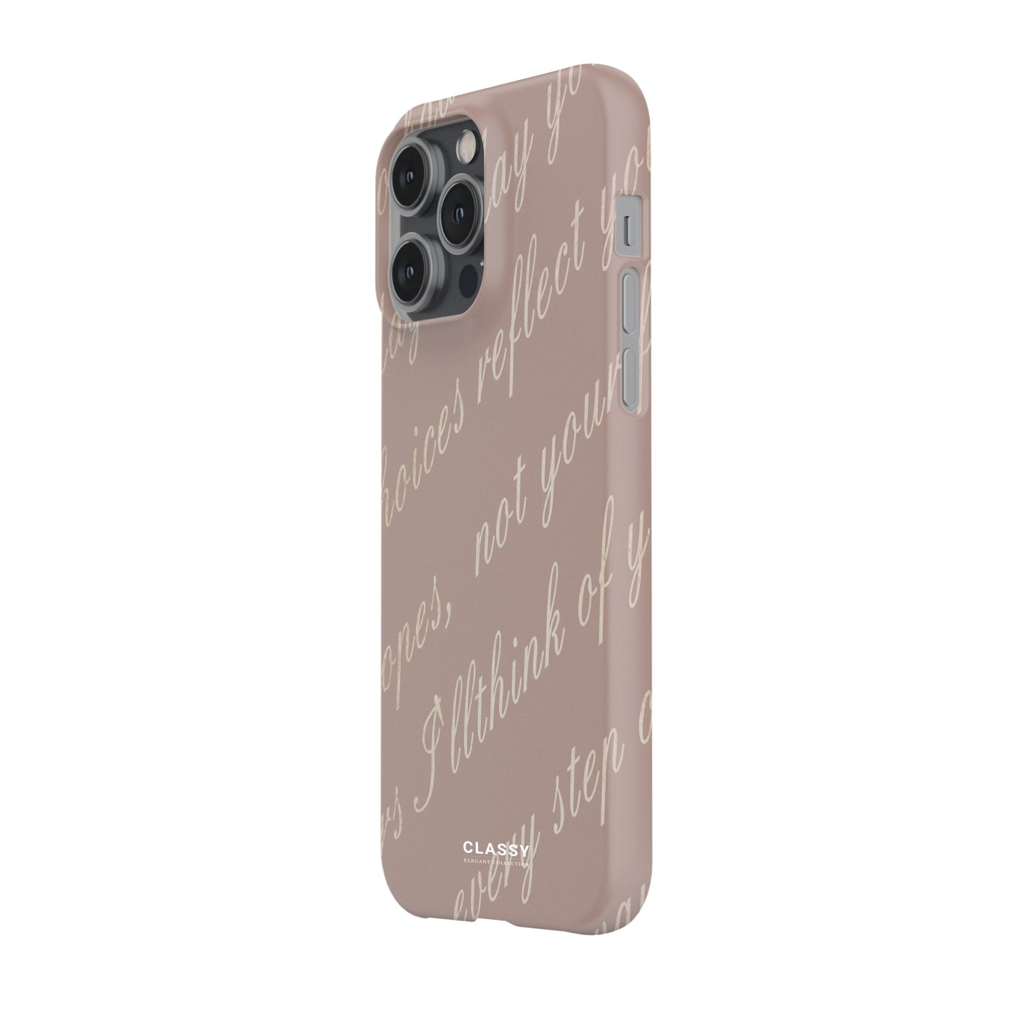 Positive Text Elegant Snap Case side