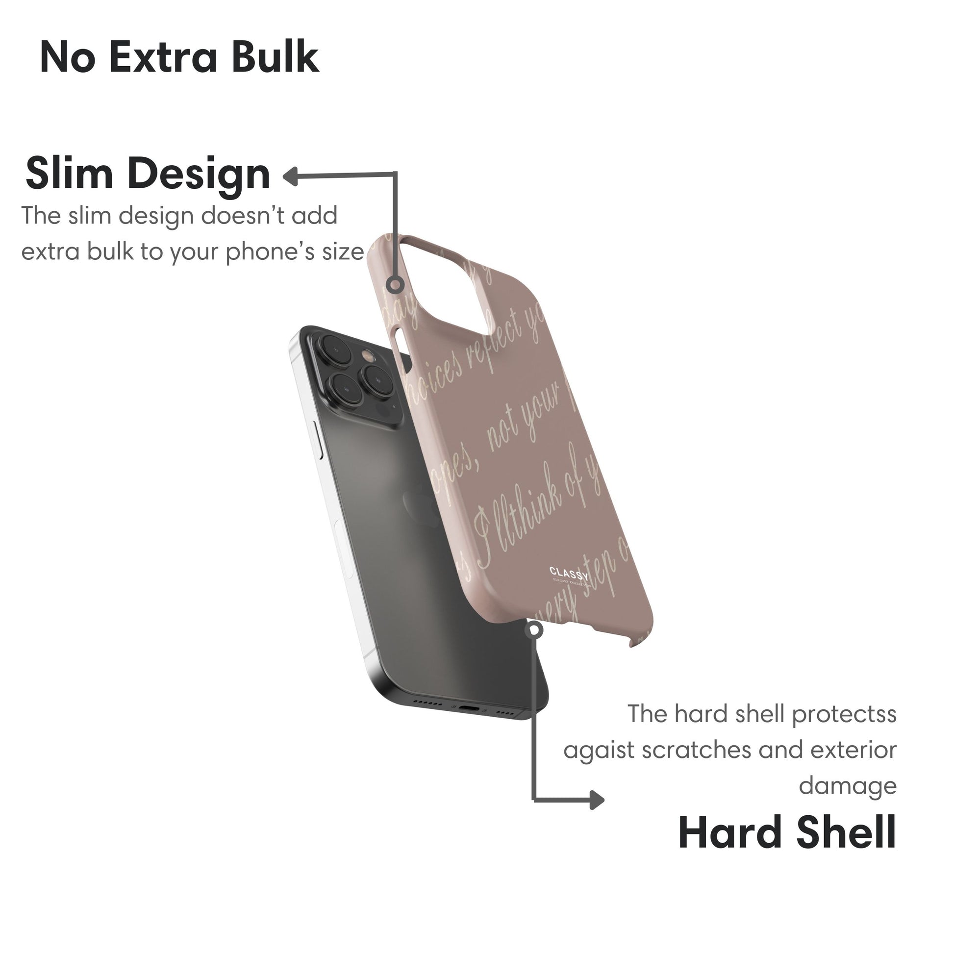Positive Text Elegant Snap Case layers