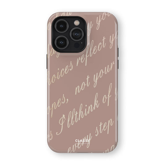 Positive Text Tough Case front