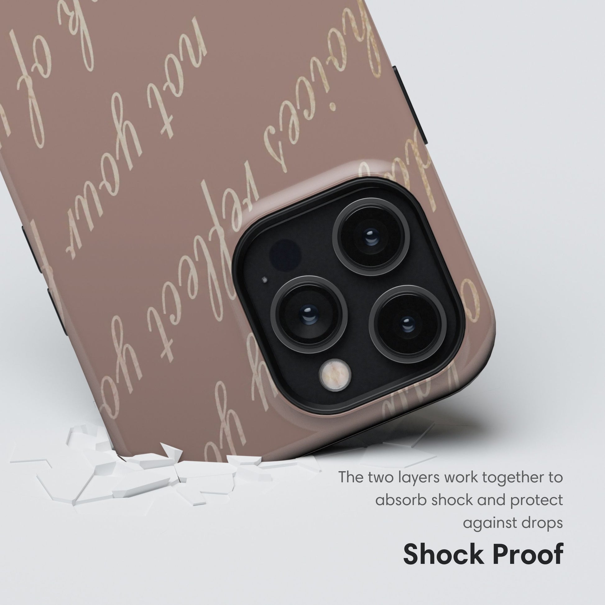 Positive Text Tough Case shockproof