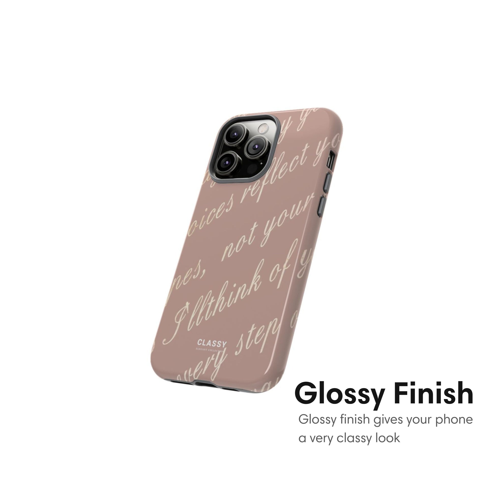 Positive Text Tough Case glossy
