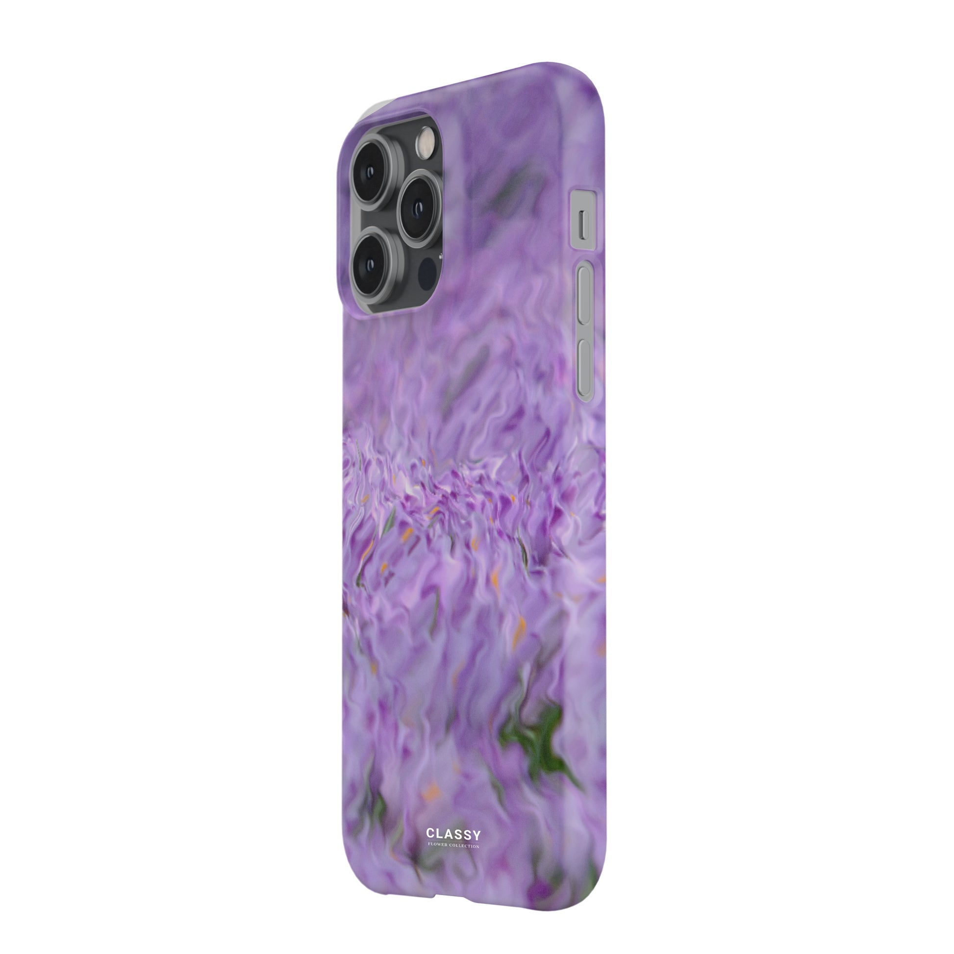 Purple Art Flower Snap Case side