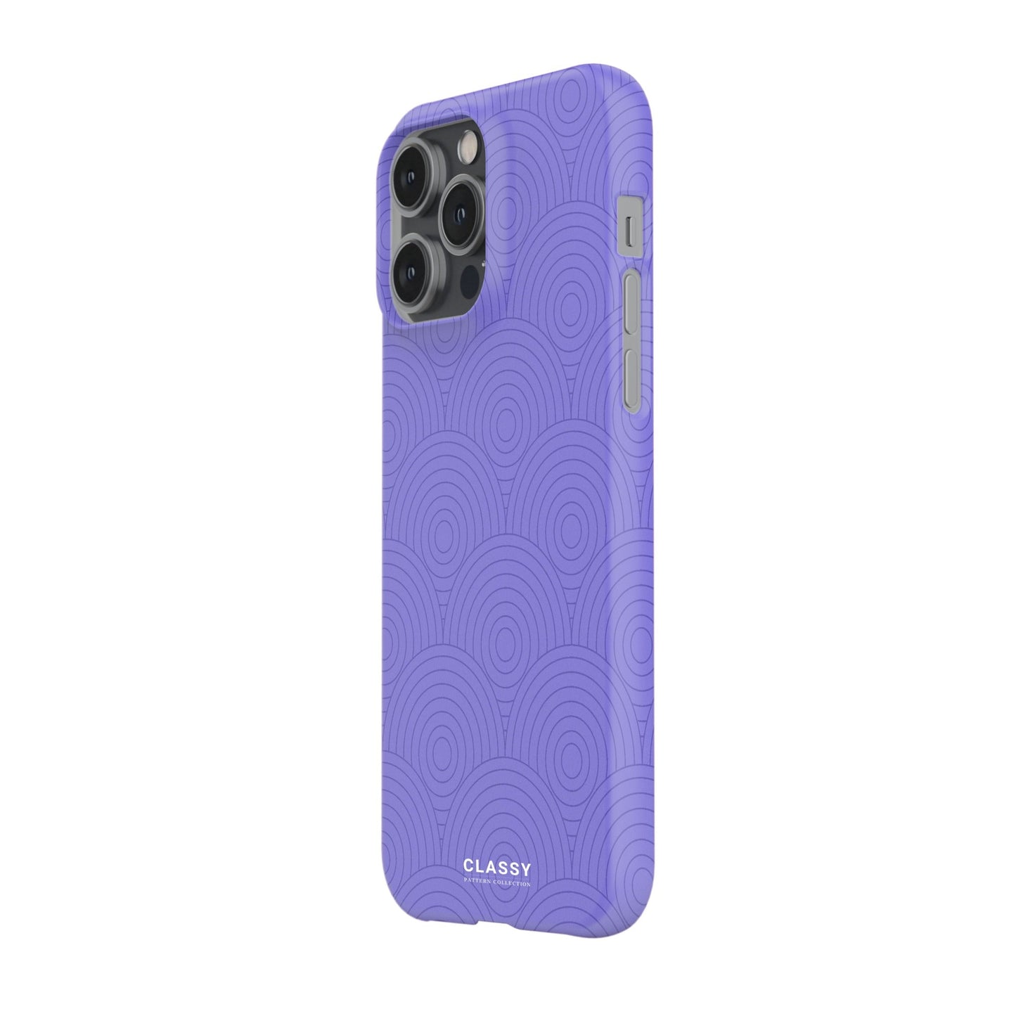 Purple Circles Snap Case side