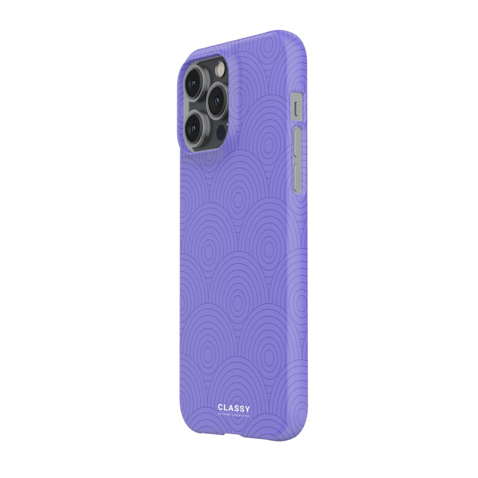 Purple Circles Snap Case side
