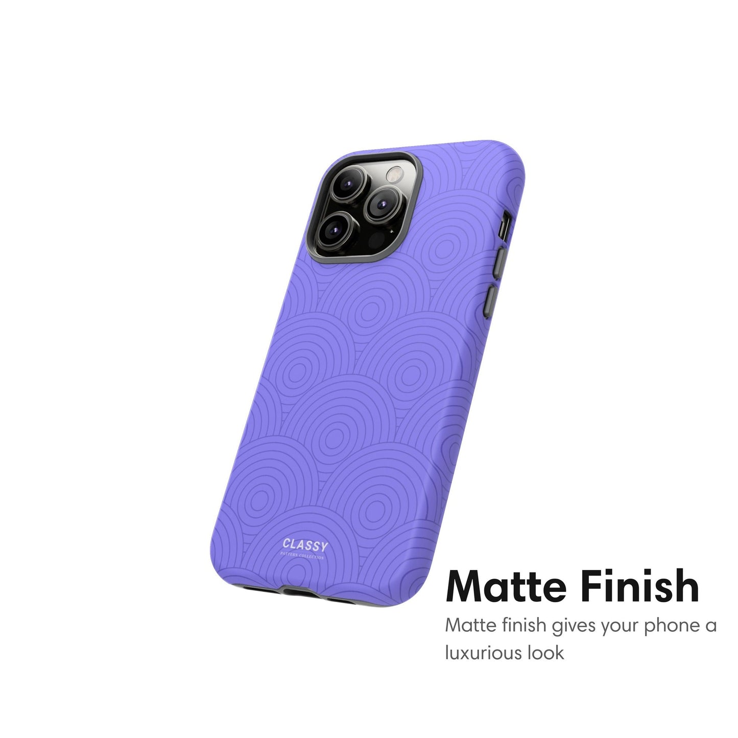 Purple Circles Tough Case matte