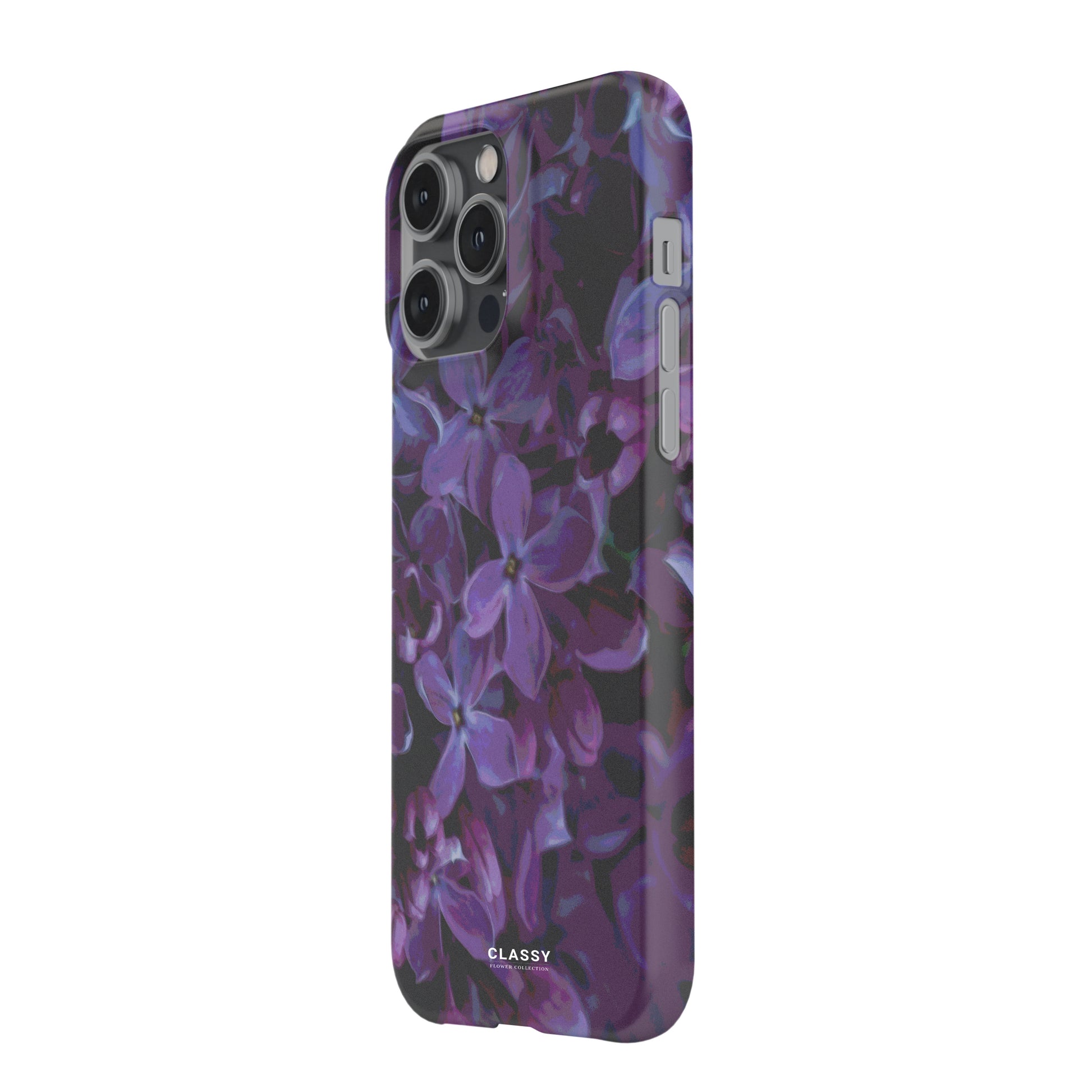 Purple Flower Art Snap Case side