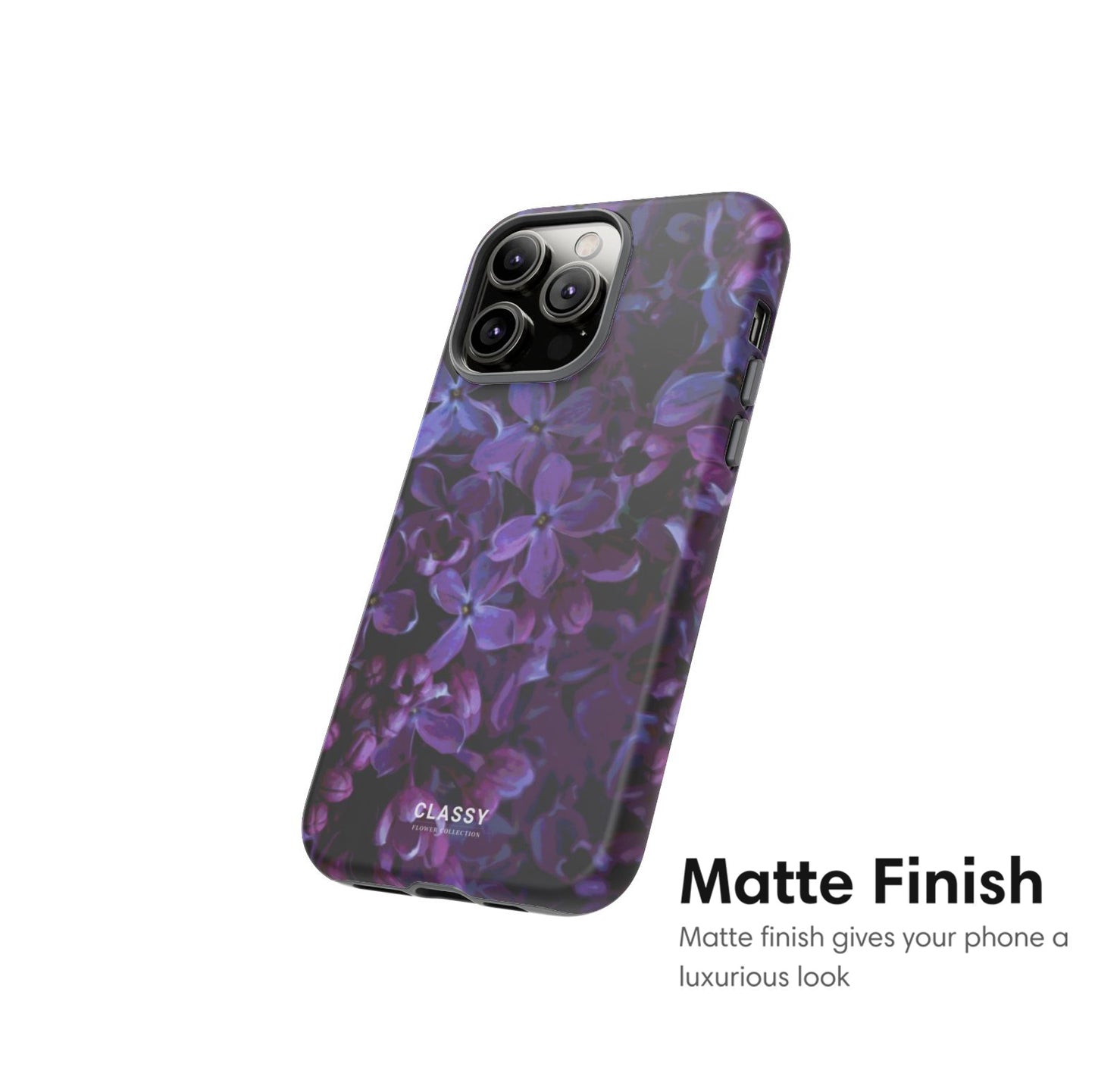 Purple Flower Art Tough Case matte