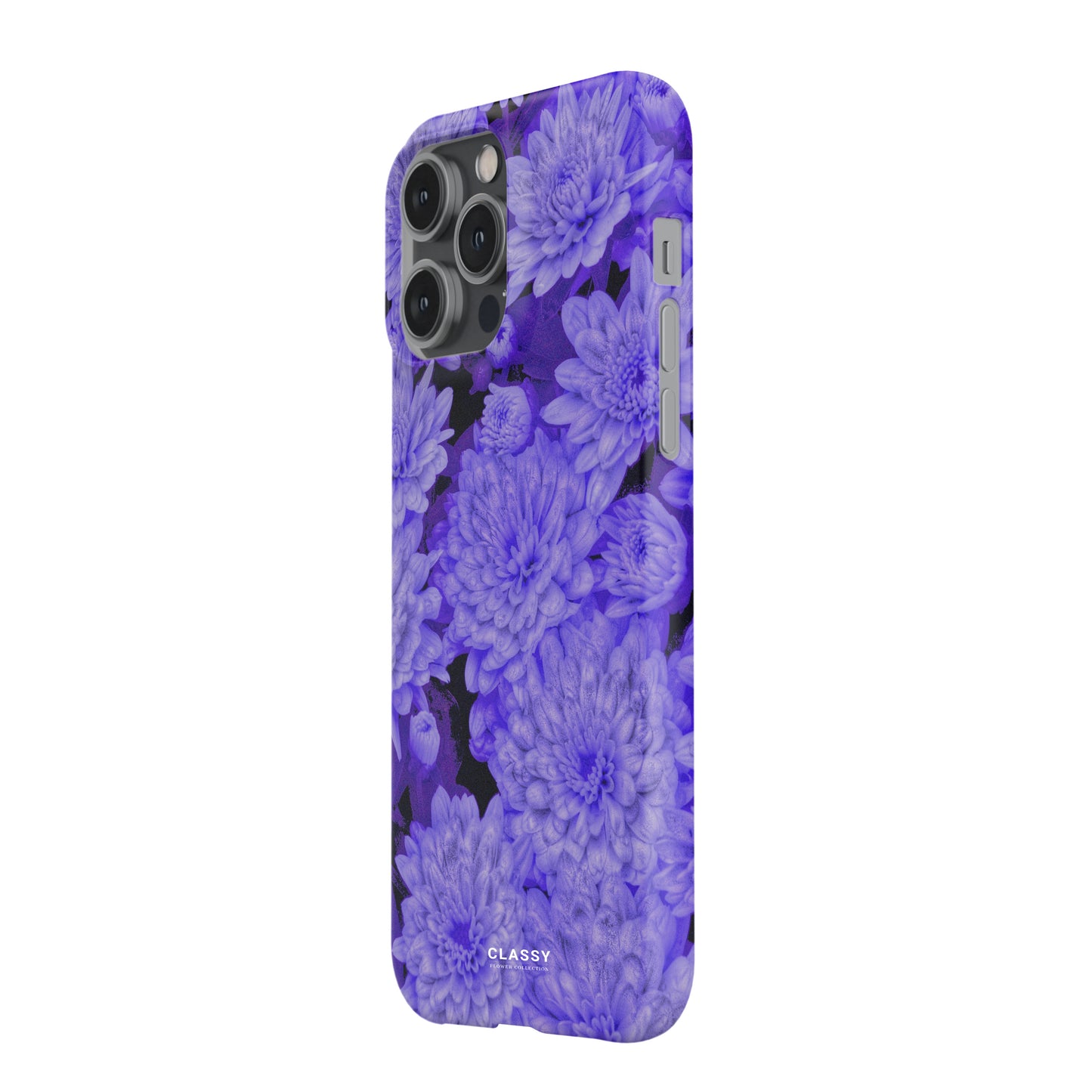 Purple Flowers Snap Case side