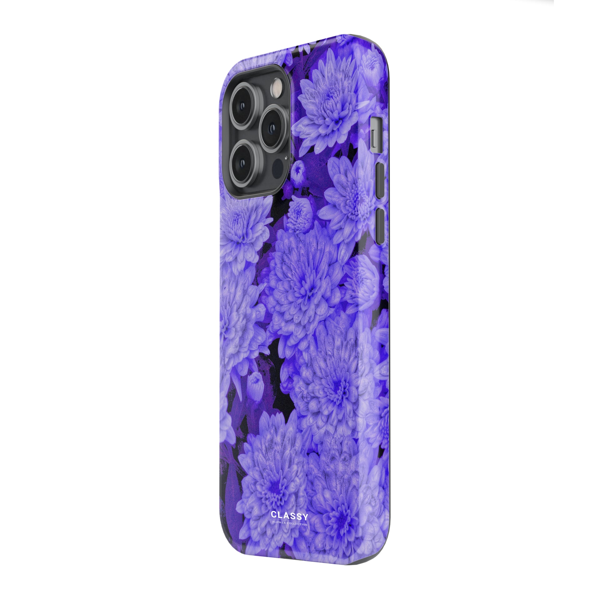 Purple Flowers Tough Case side