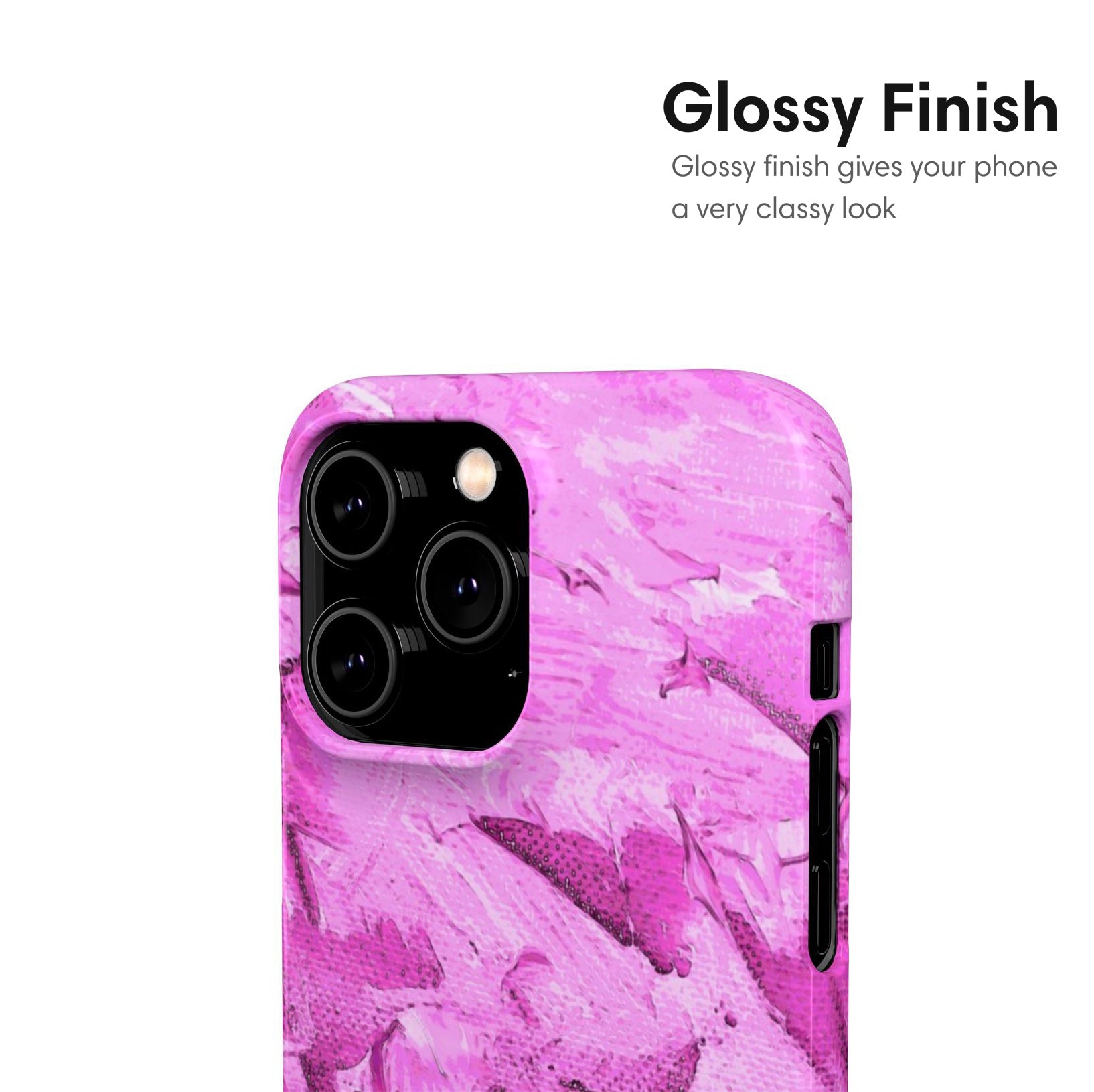 Purple Pattern Snap Case glossy