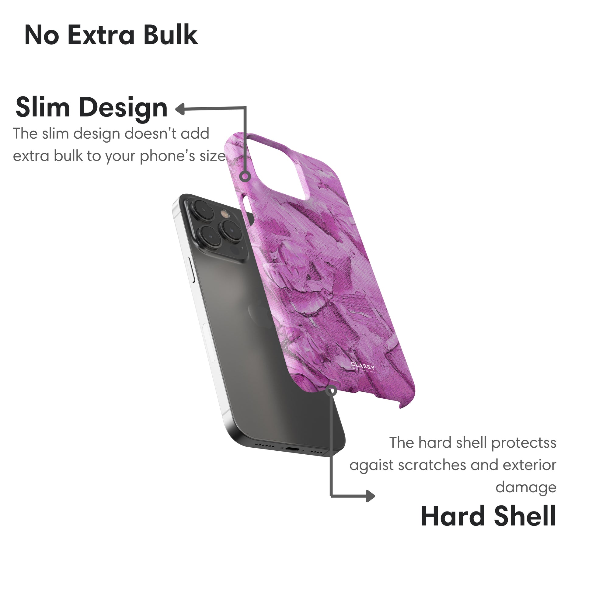 Purple Pattern Snap Case layers