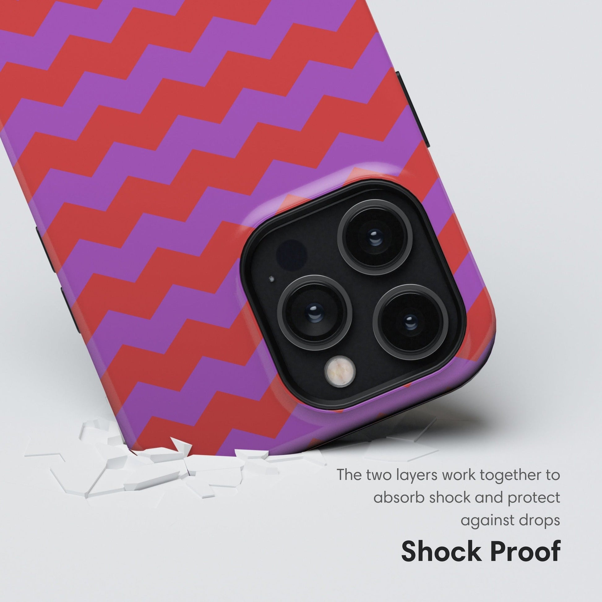 Purple Pattern Tough Case shockproof