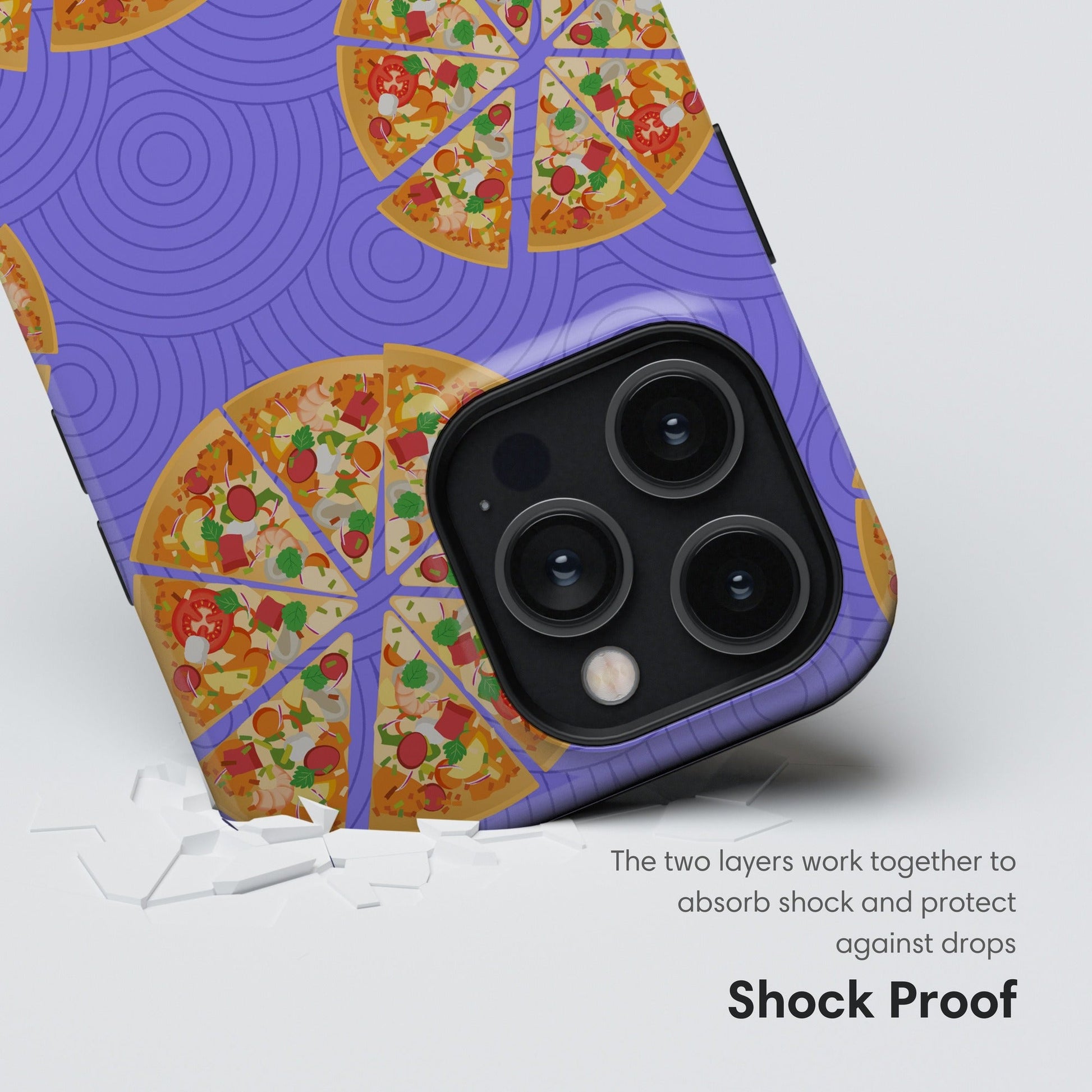 Purple Pizza Tough Case shockproof