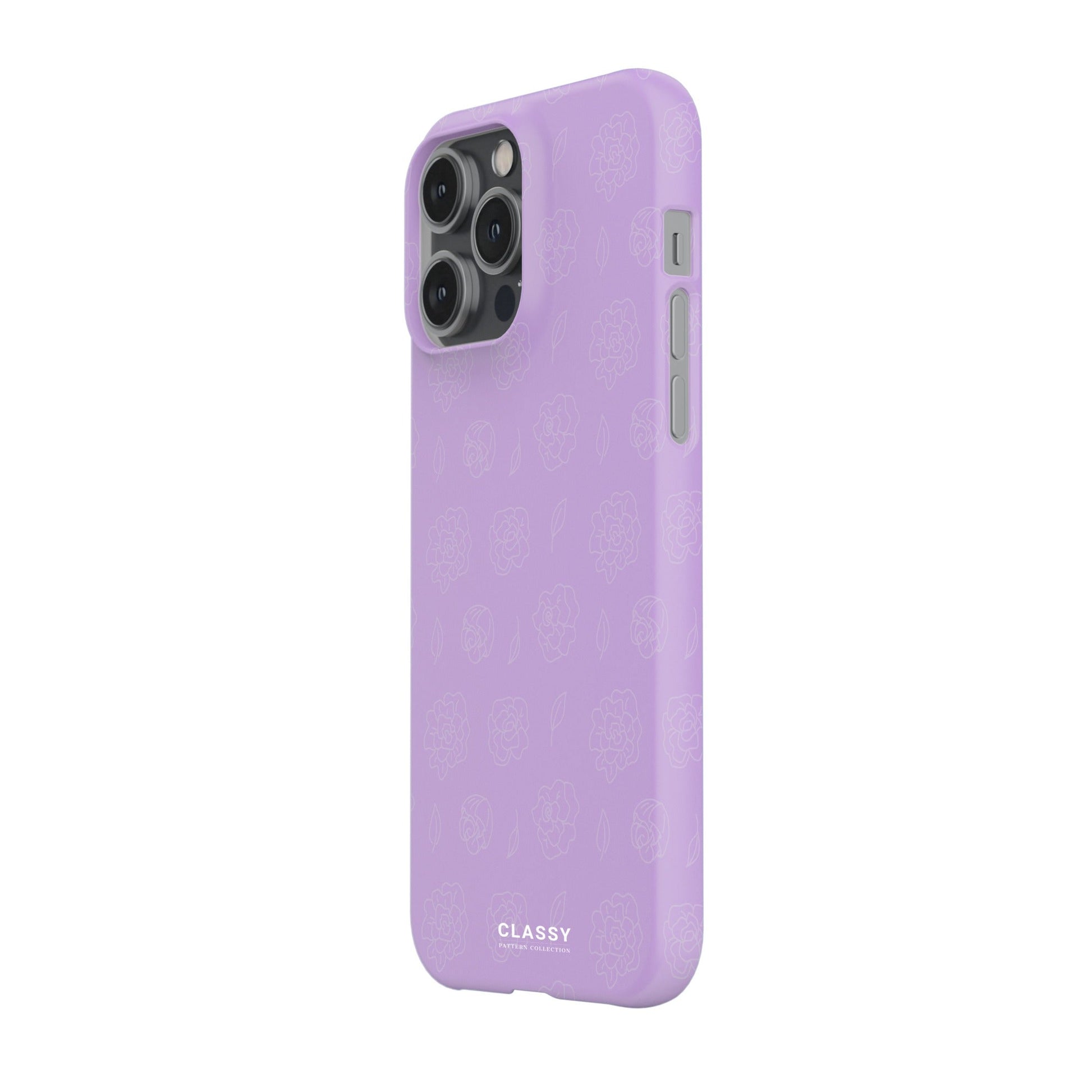 Purple Roses Snap Case side
