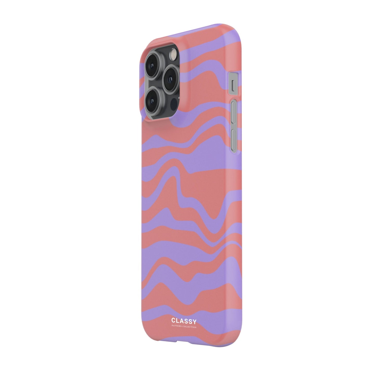 Purple and Red Swirl Snap Case side
