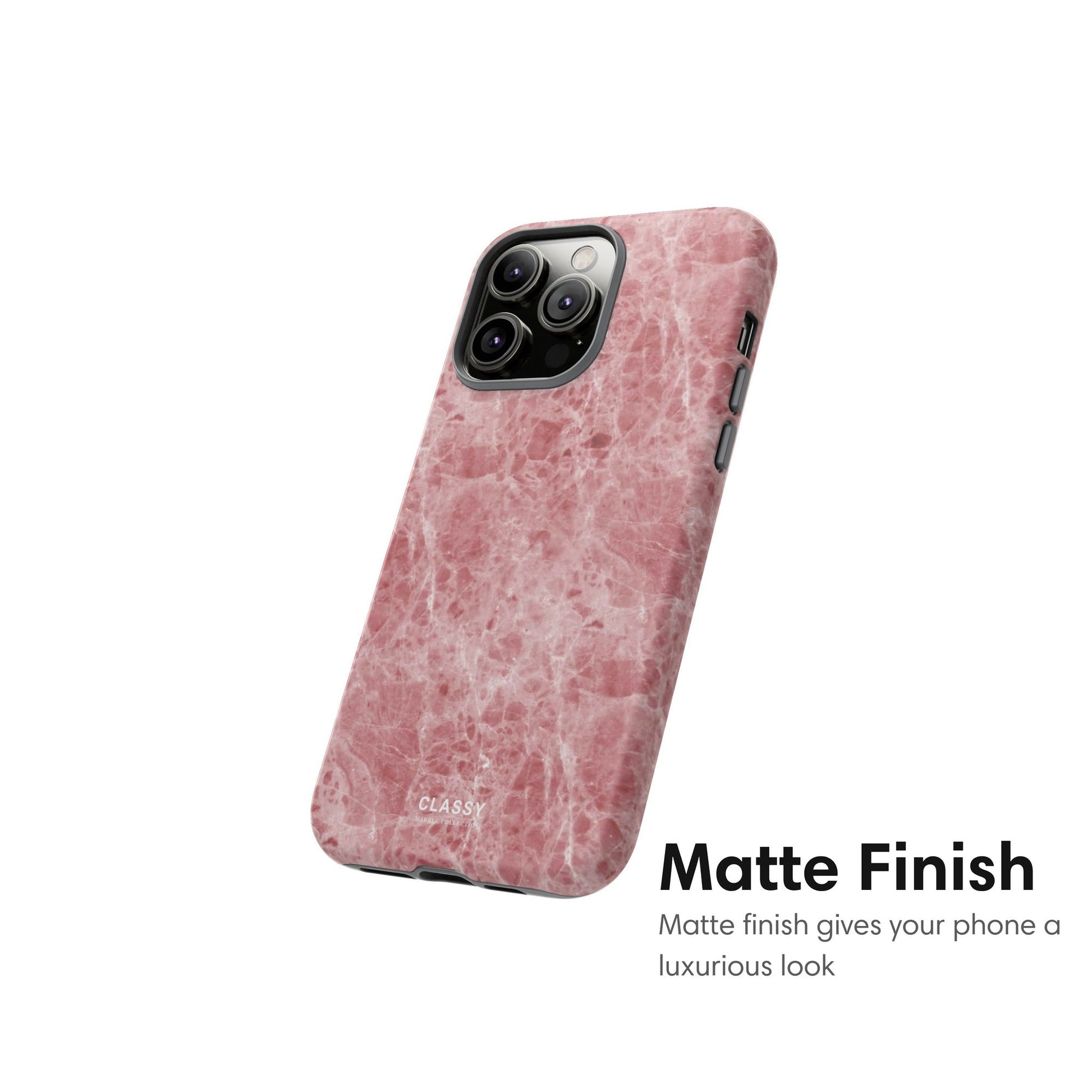 Red Marble Tough Case matte