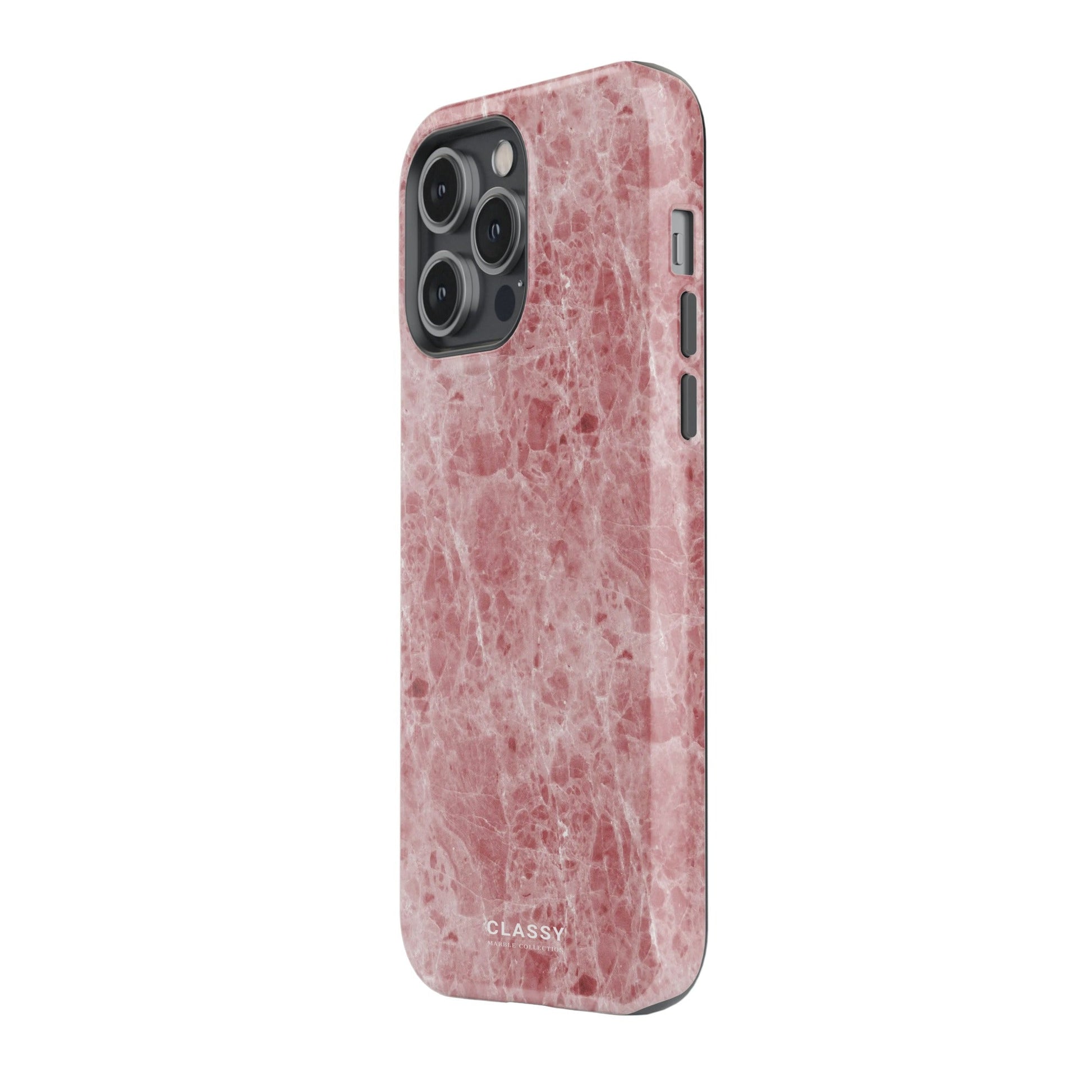 Red Marble Tough Case side