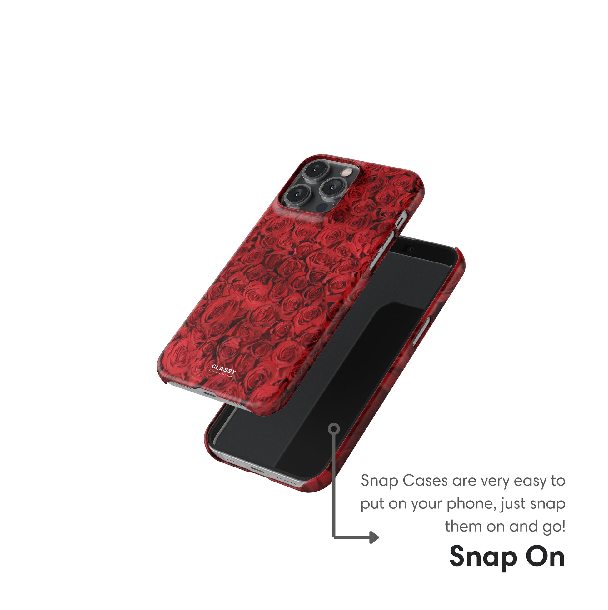 Red Roses Snap Case snap on