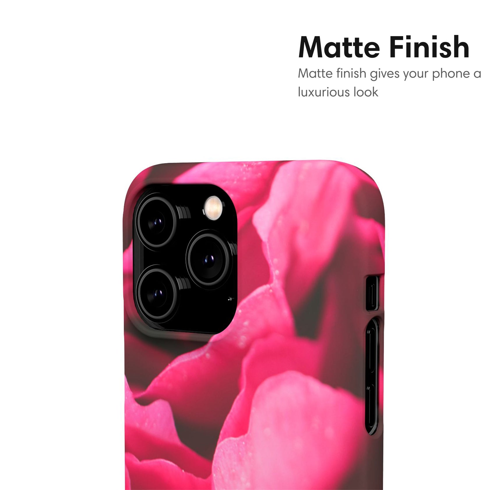 Rose Pink Flowers Snap Case matte