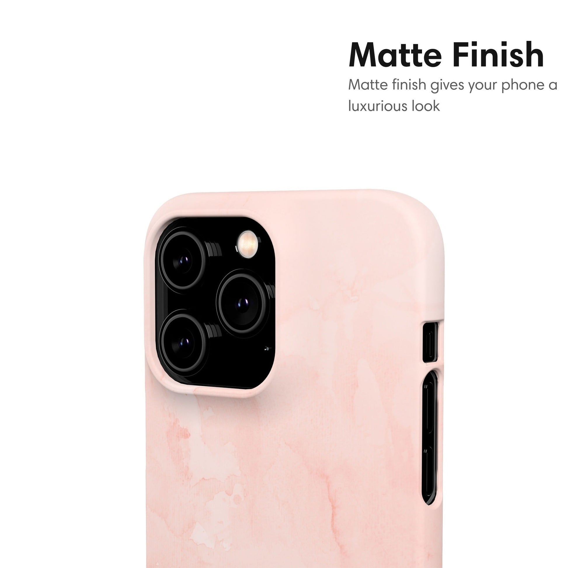 Simple Pink Marble Snap Case matte