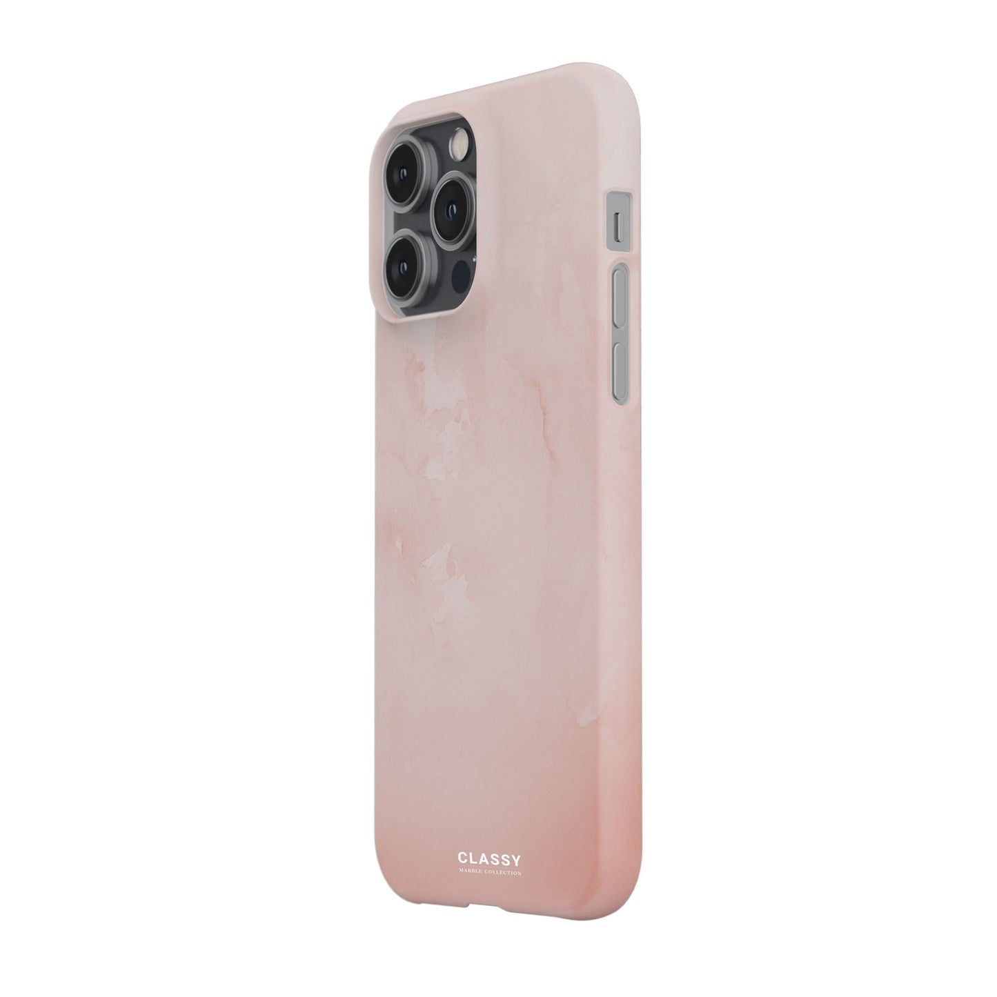 Simple Pink Marble Snap Case side