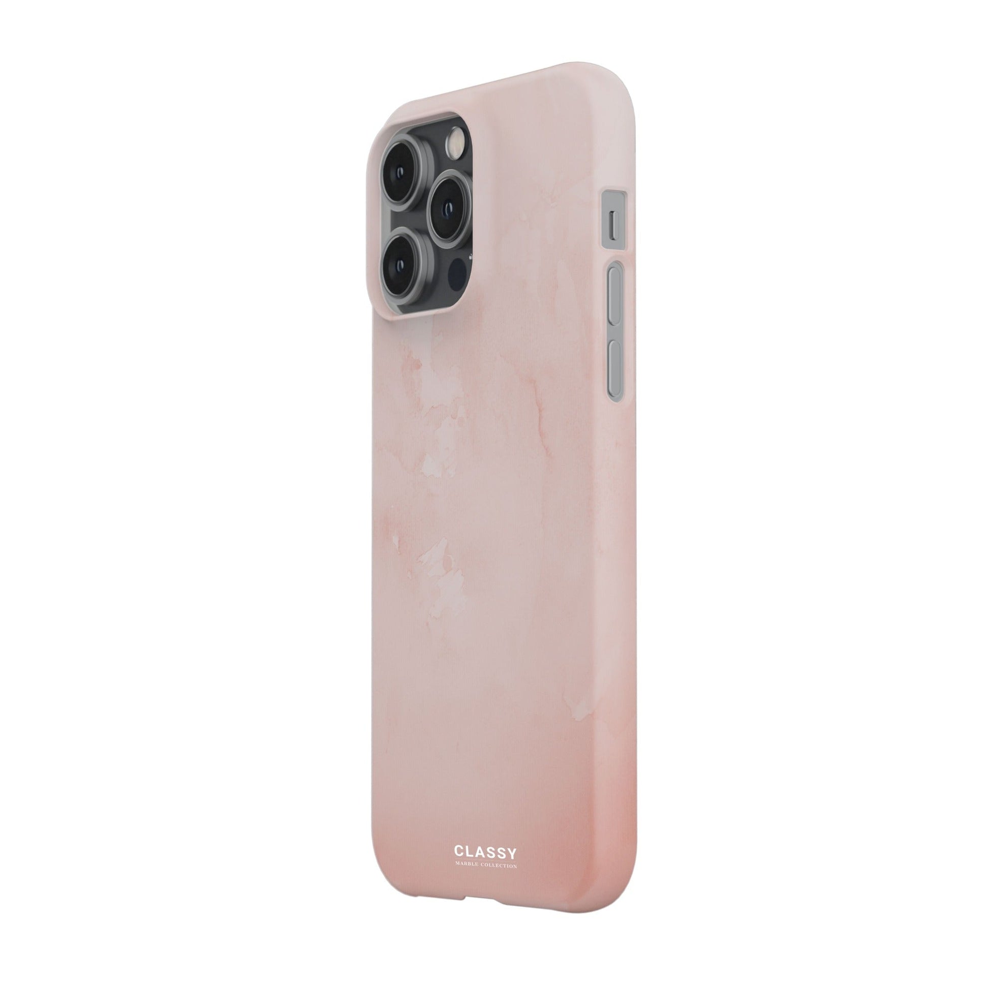 Simple Pink Marble Snap Case side