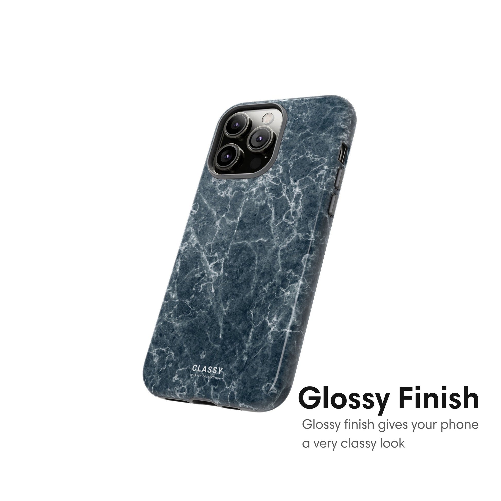 Teal Marble Tough Case glossy