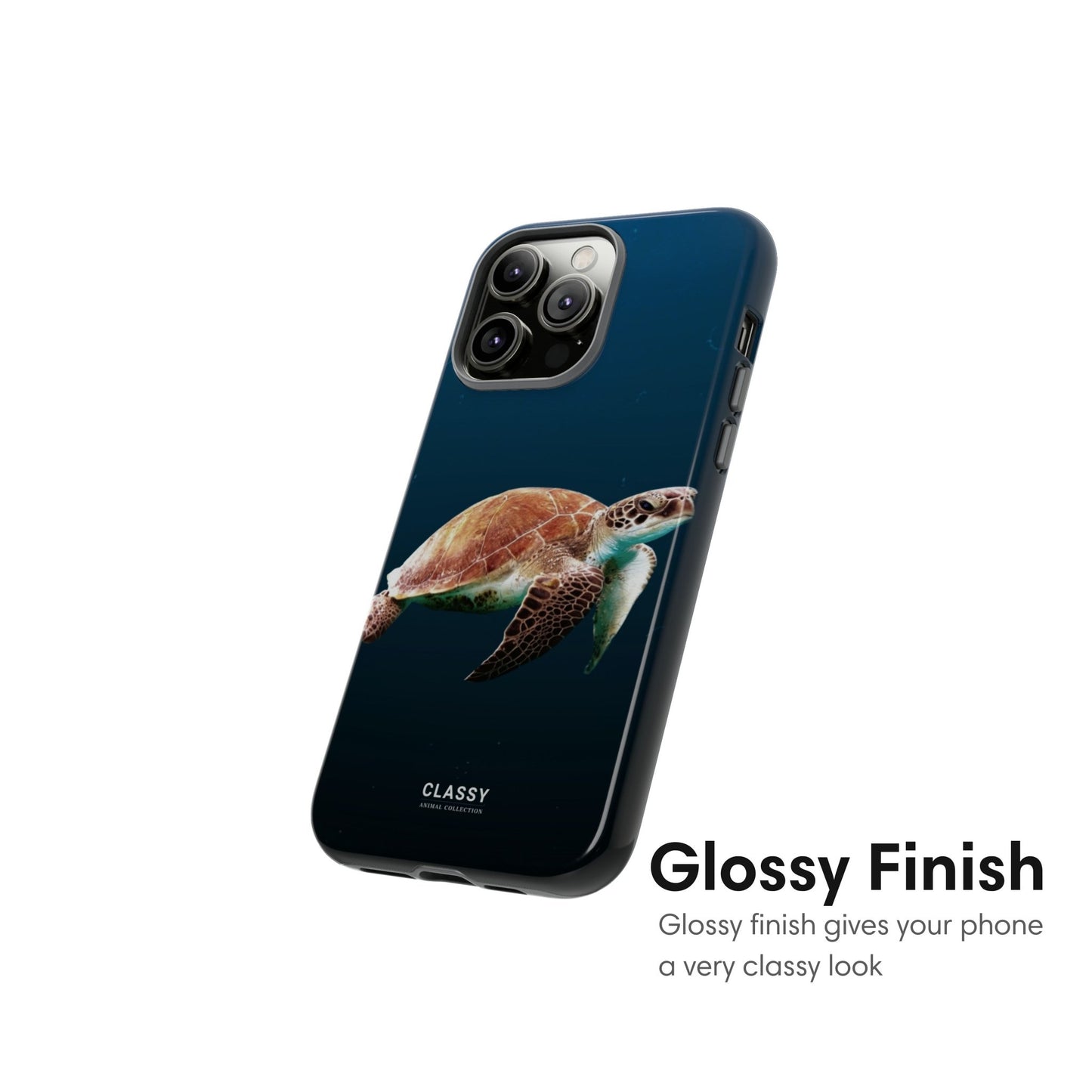Turtle In Ocean Tough Case glossy