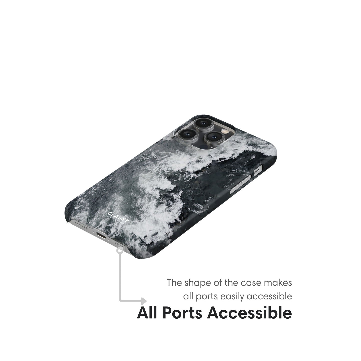 Vintage Ocean Snap Case ports